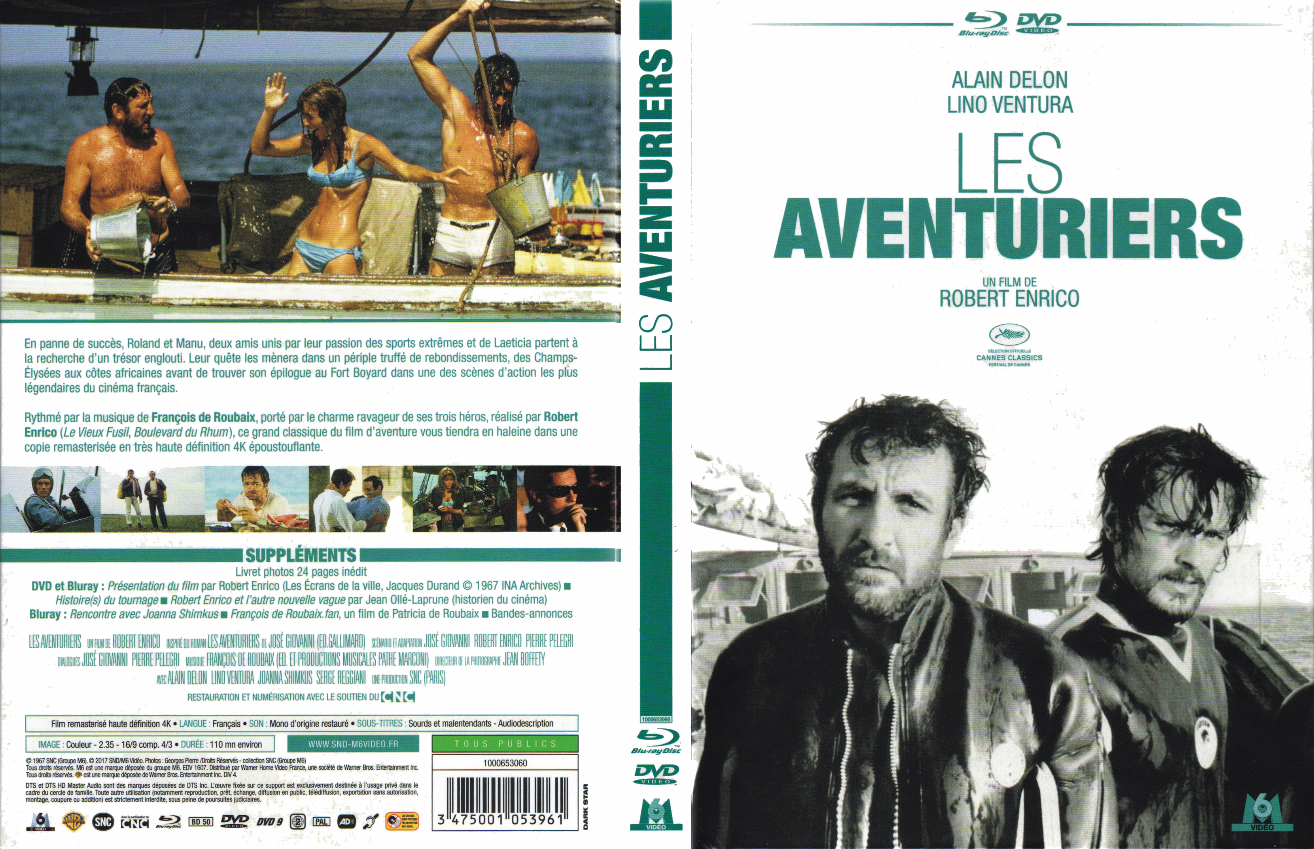 Jaquette DVD Les aventuriers (BLU-RAY)