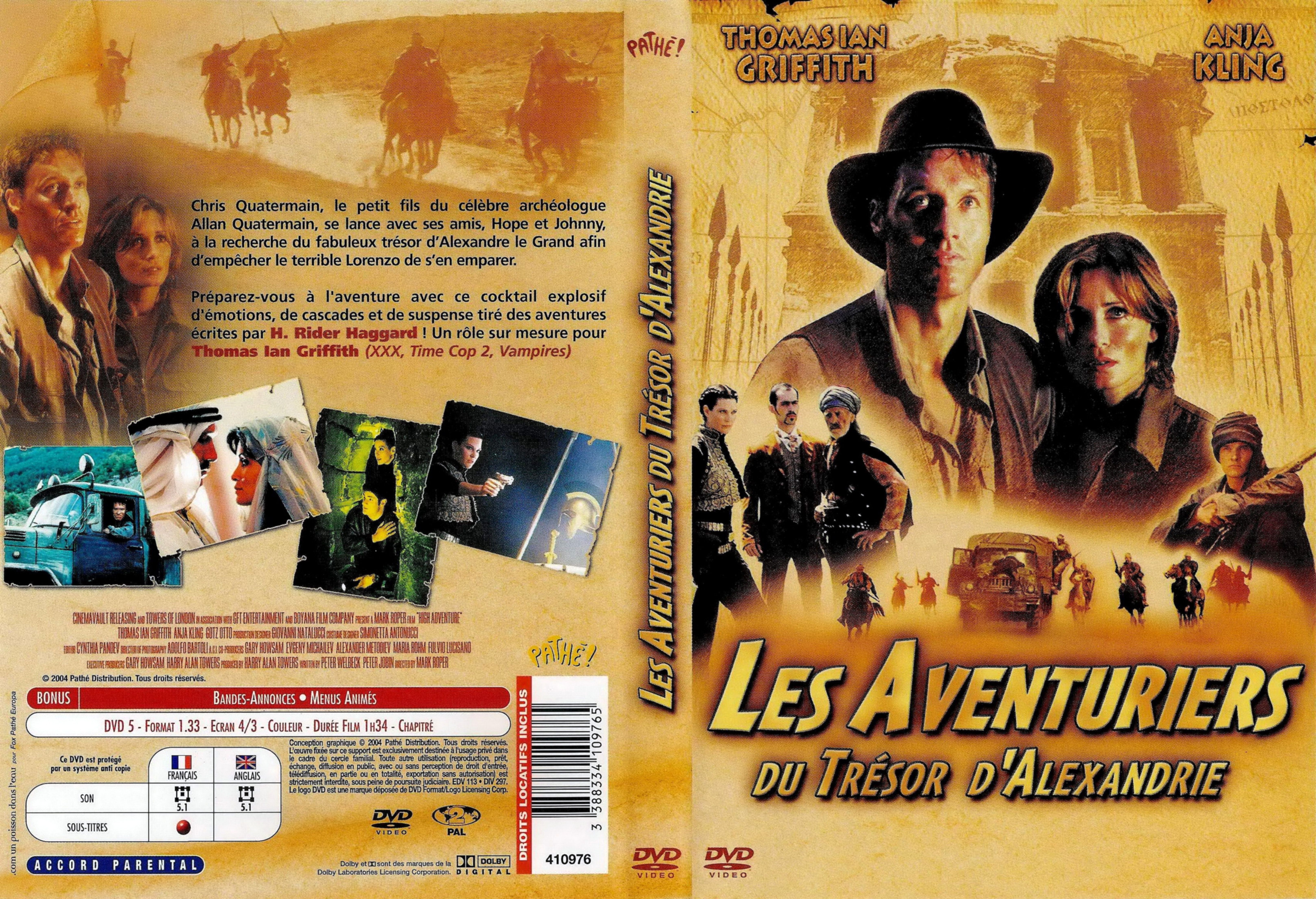 Jaquette DVD Les aventuriers du trsor d