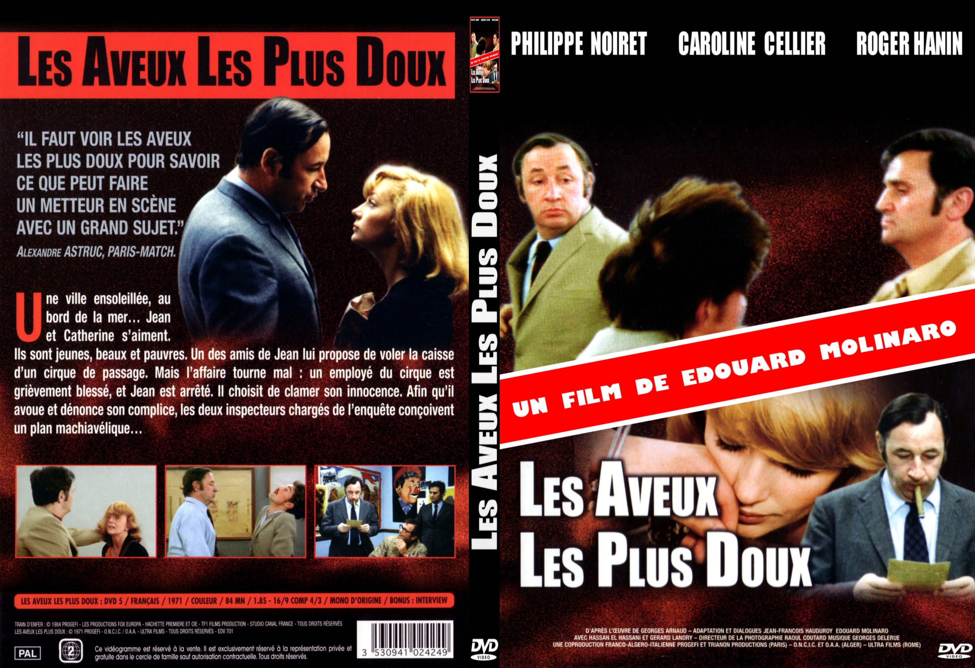 Jaquette DVD Les aveux les plus doux - SLIM