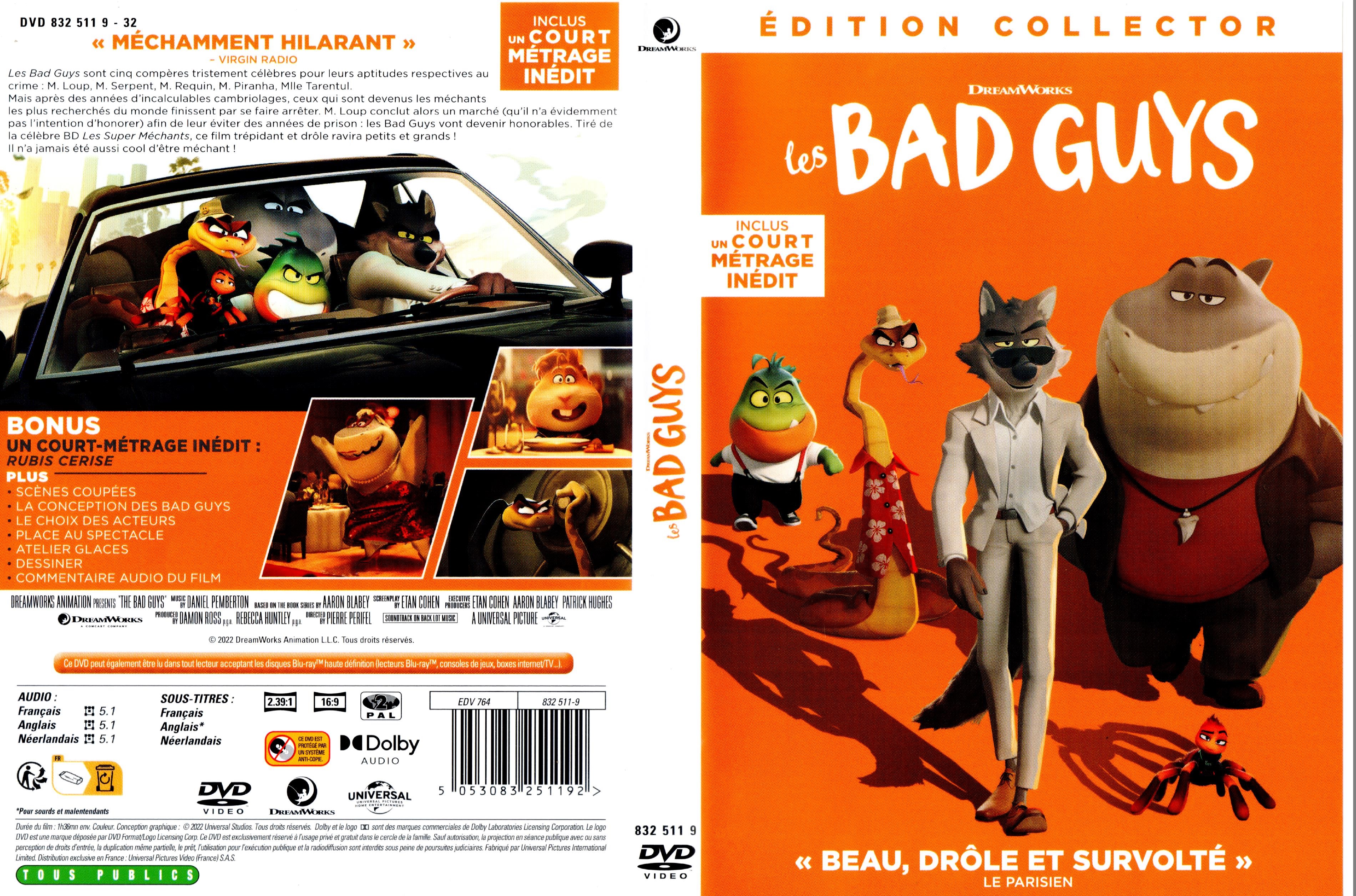 Jaquette DVD Les bad guys