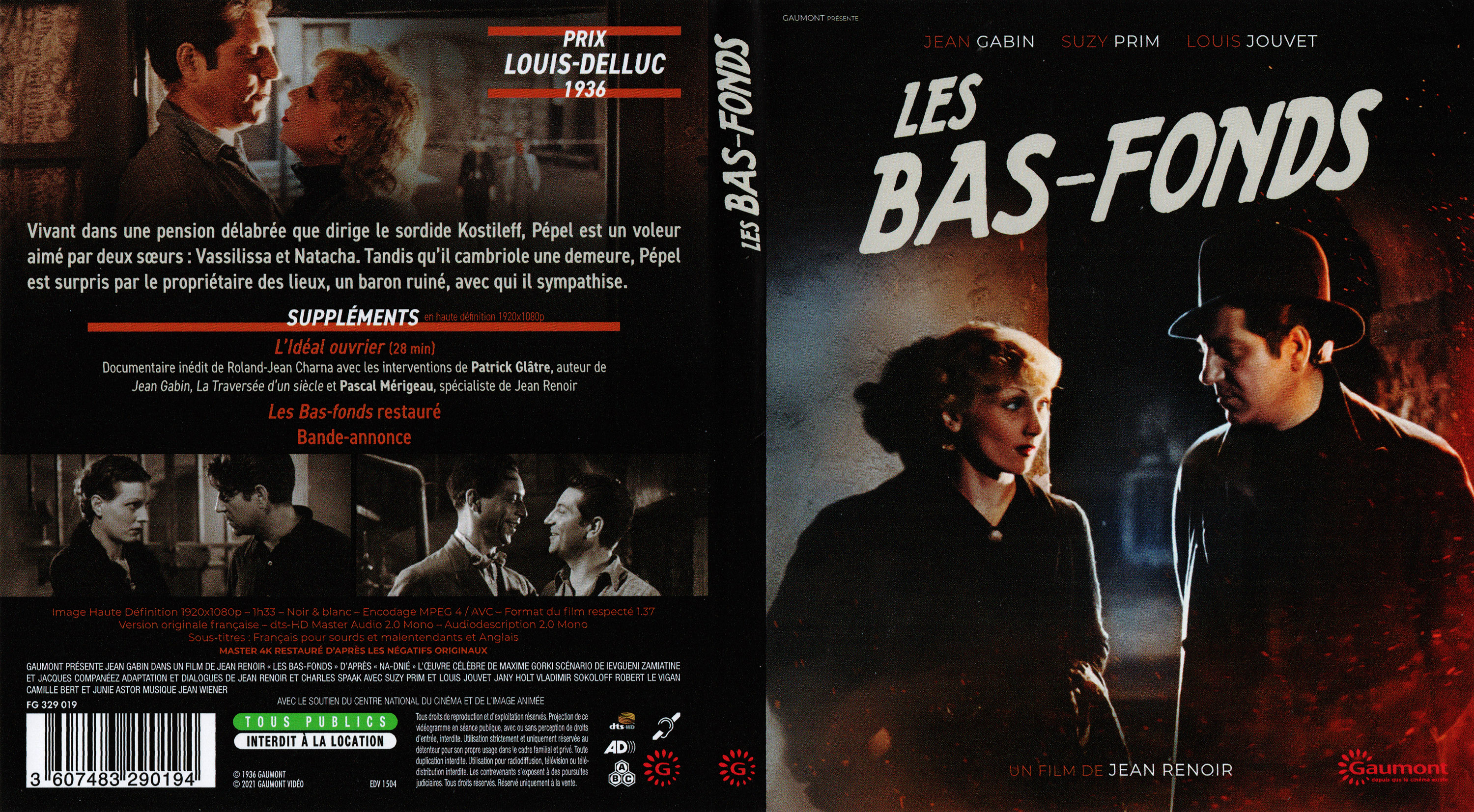 Jaquette DVD Les bas-fonds (BLU-RAY)