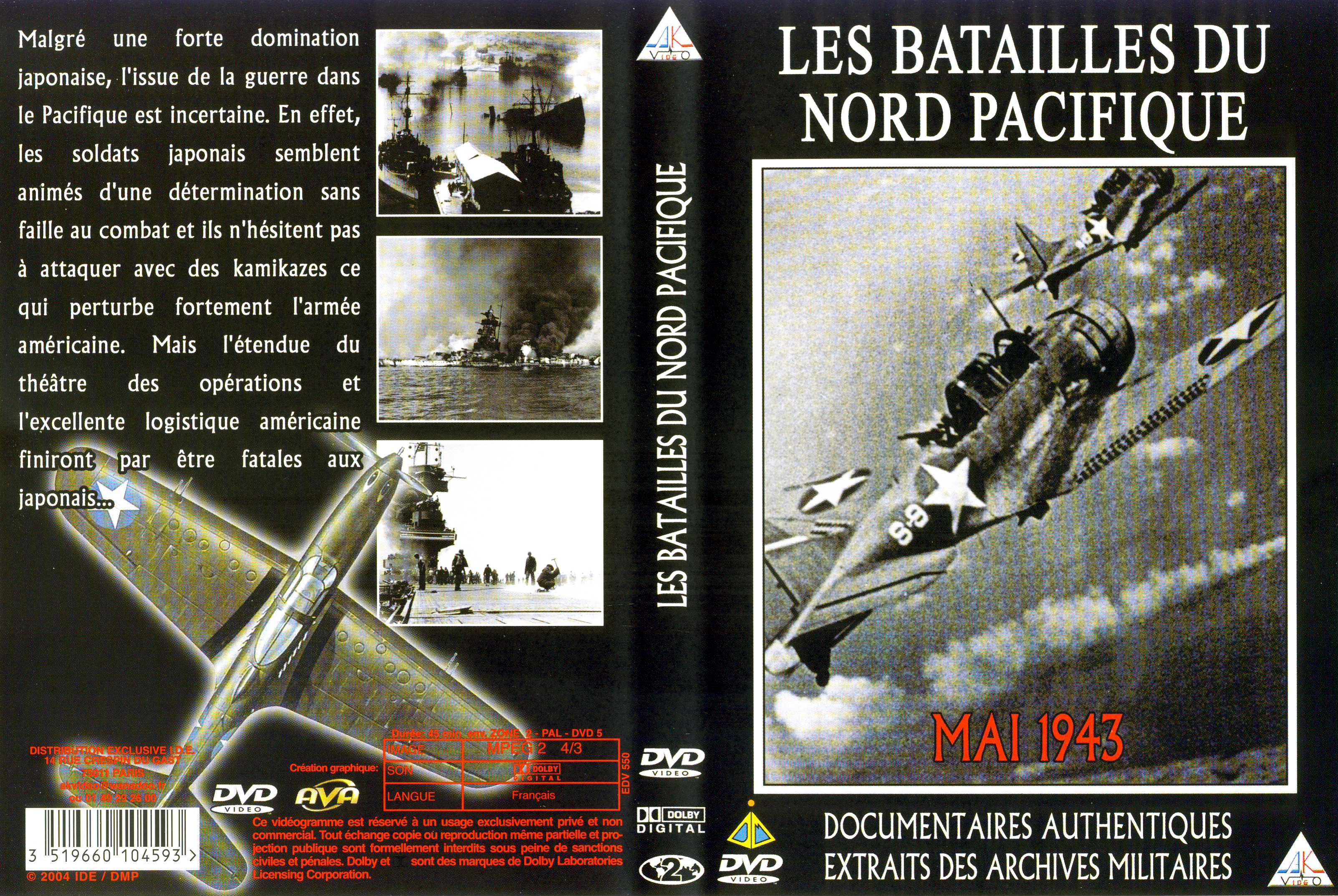 Jaquette DVD Les batailles du nord pacifique