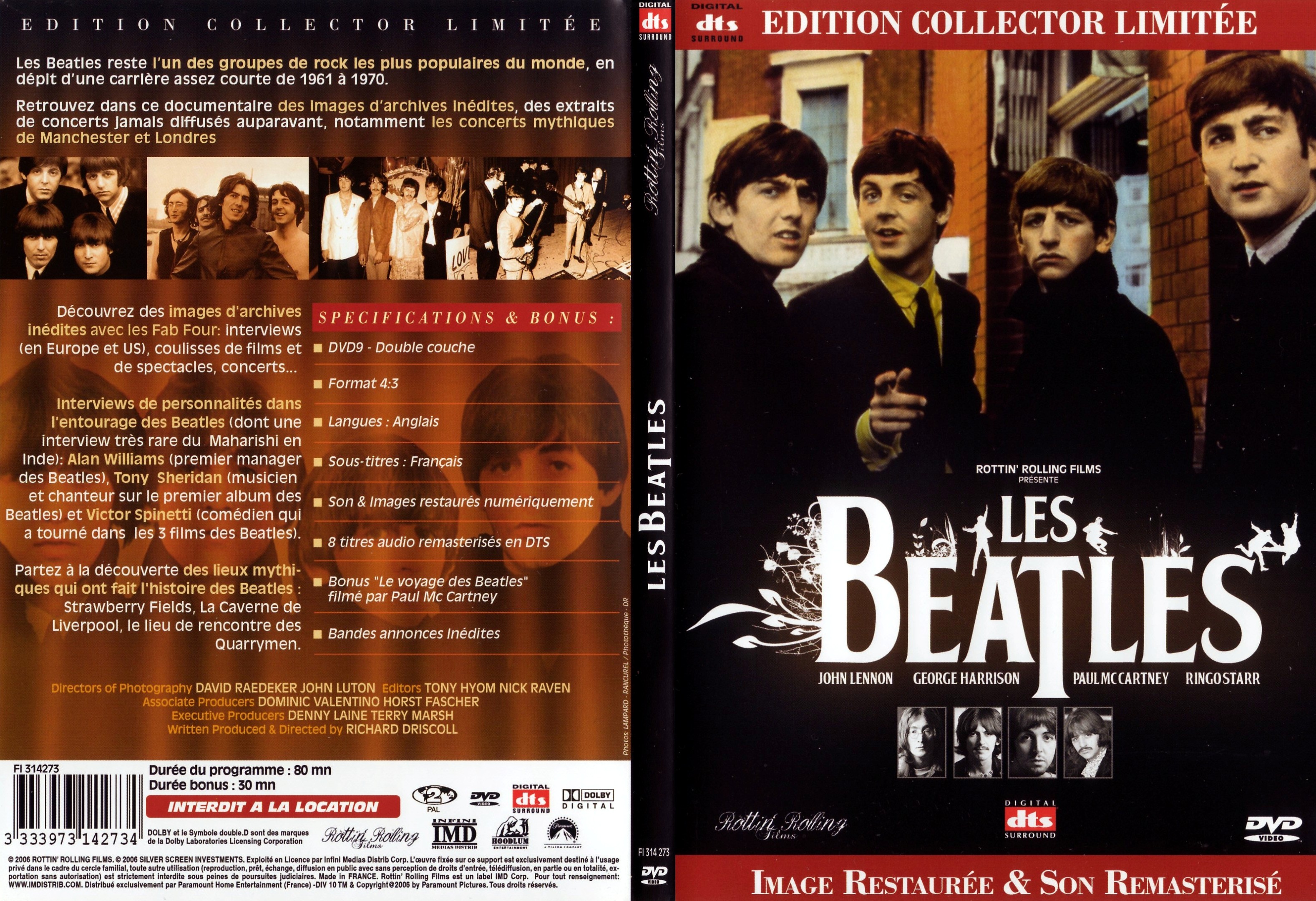 Jaquette DVD Les beatles - SLIM
