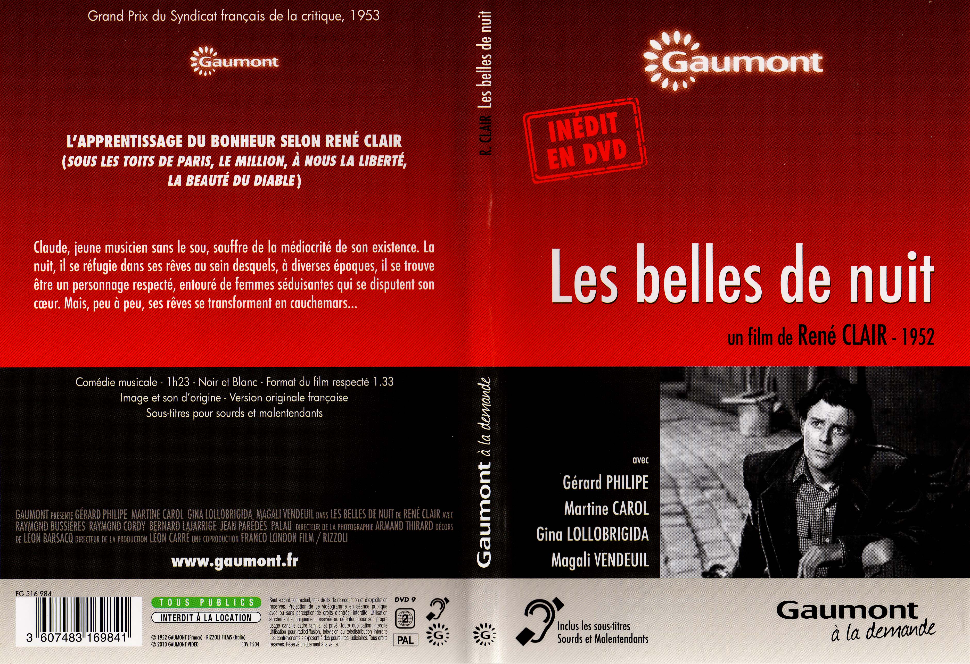 Jaquette DVD Les belles de nuit