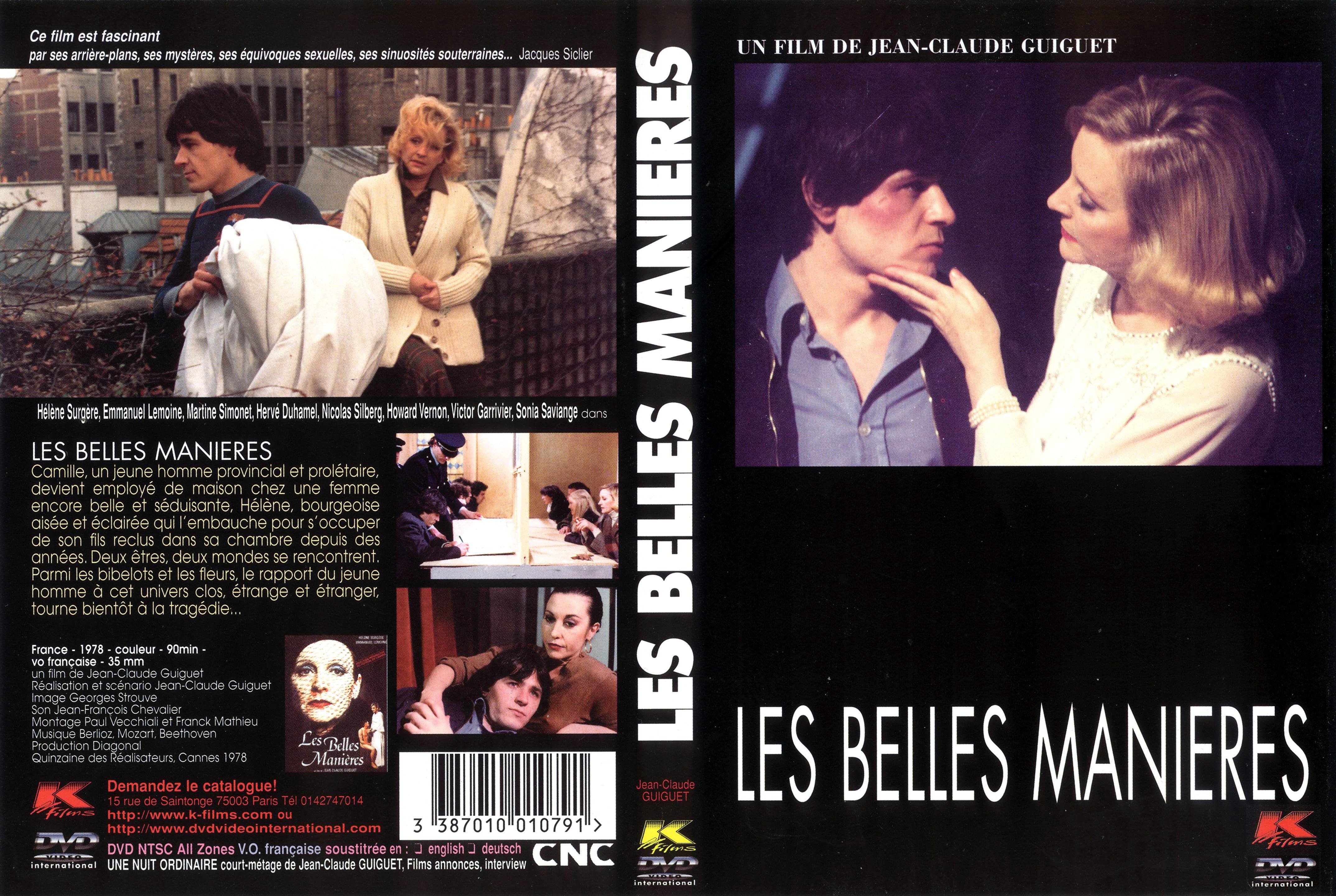 Jaquette DVD Les belles manires