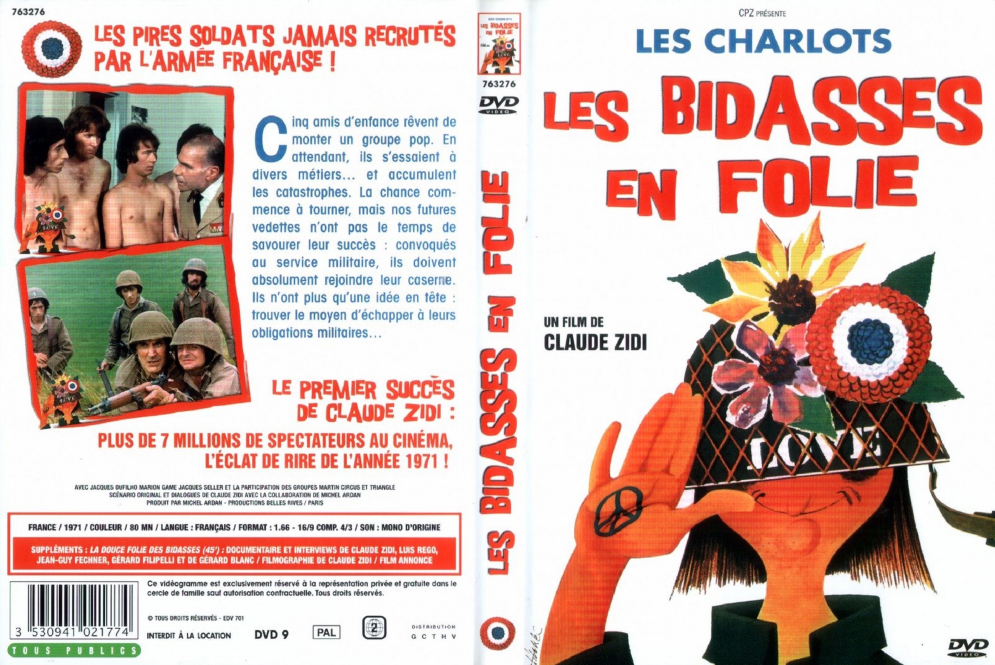 Jaquette DVD Les bidasses en folie