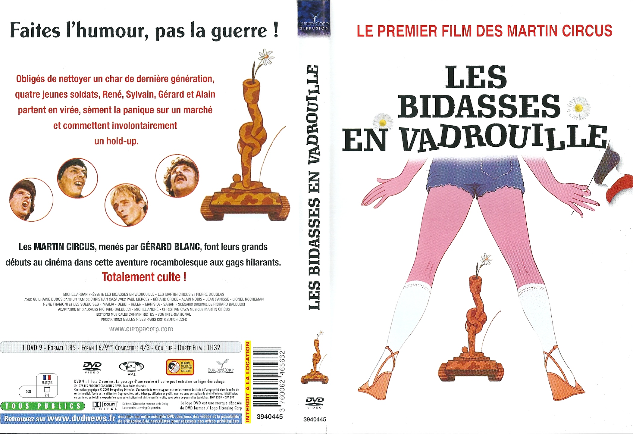 Jaquette DVD Les bidasses en vadrouille