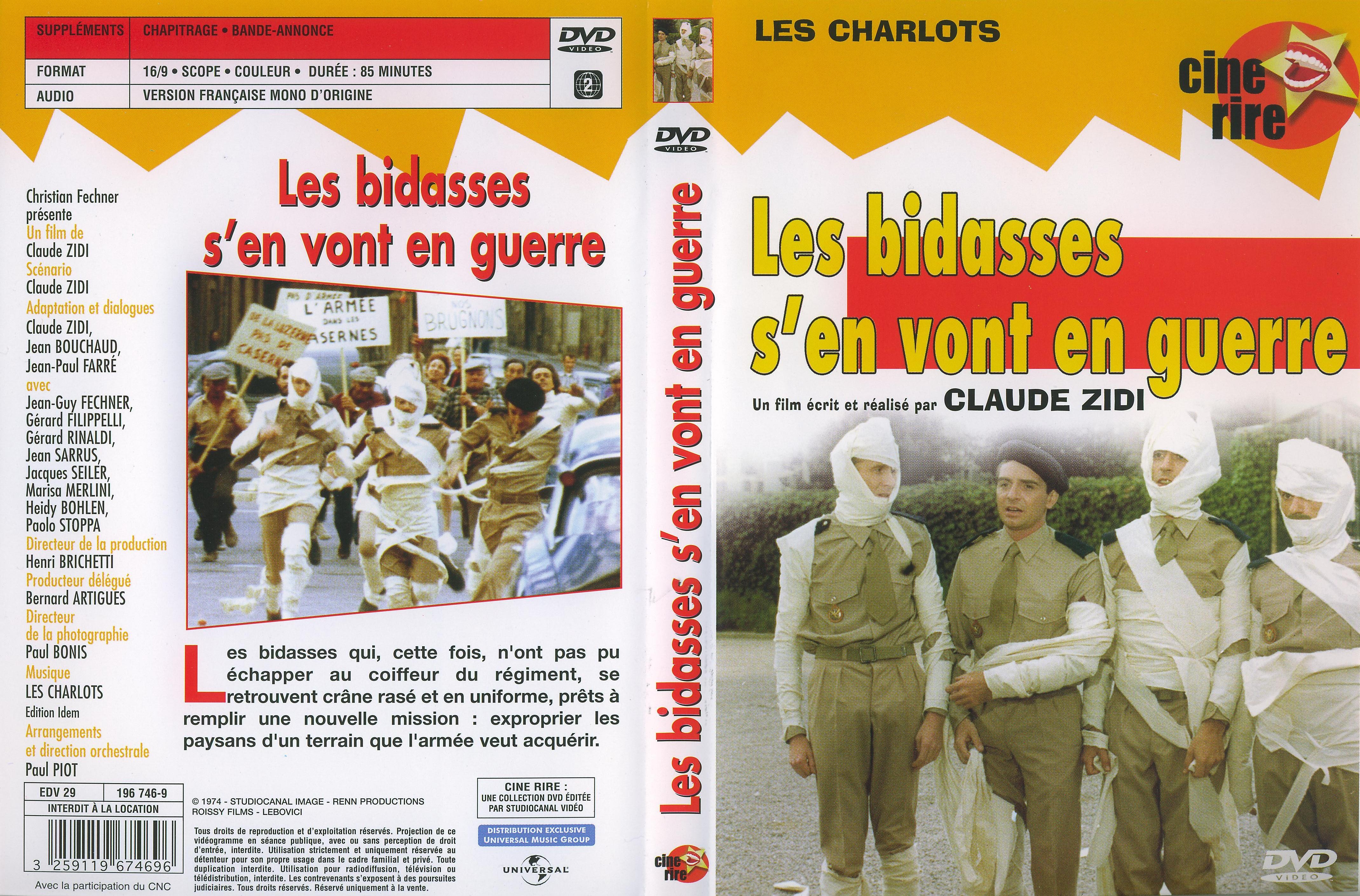 Jaquette DVD Les bidasses s