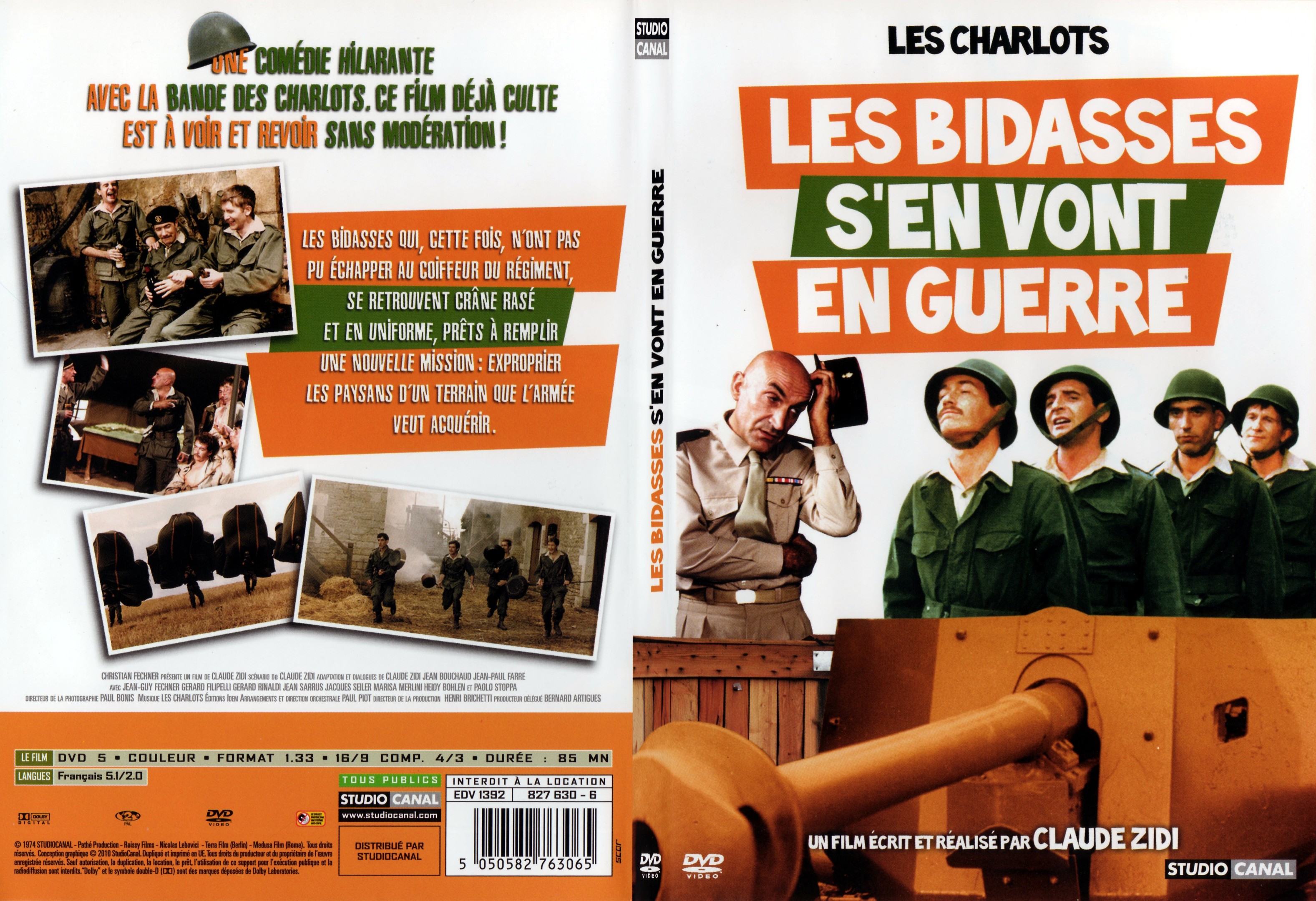 Jaquette DVD Les bidasses s