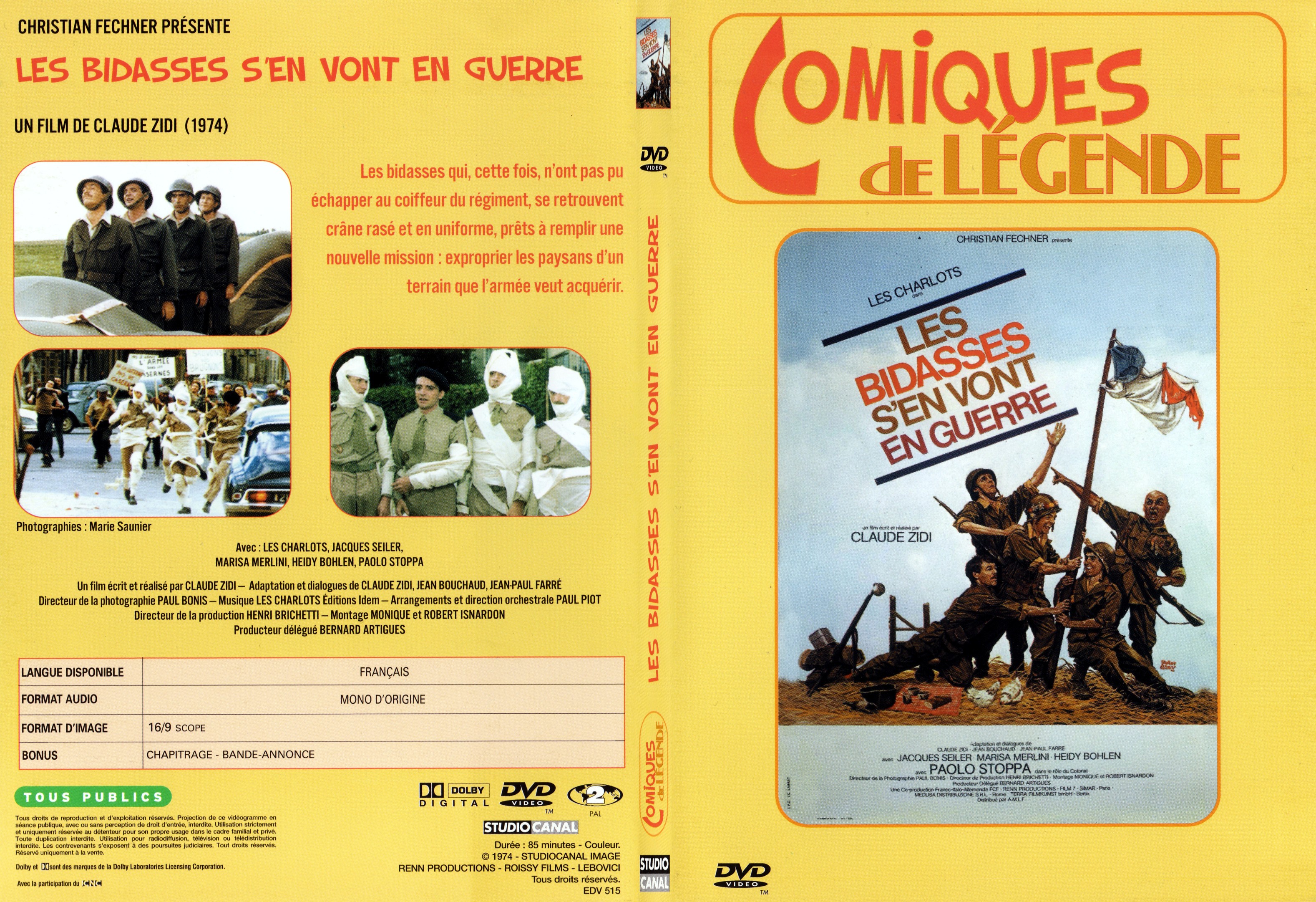 Jaquette DVD Les bidasses s