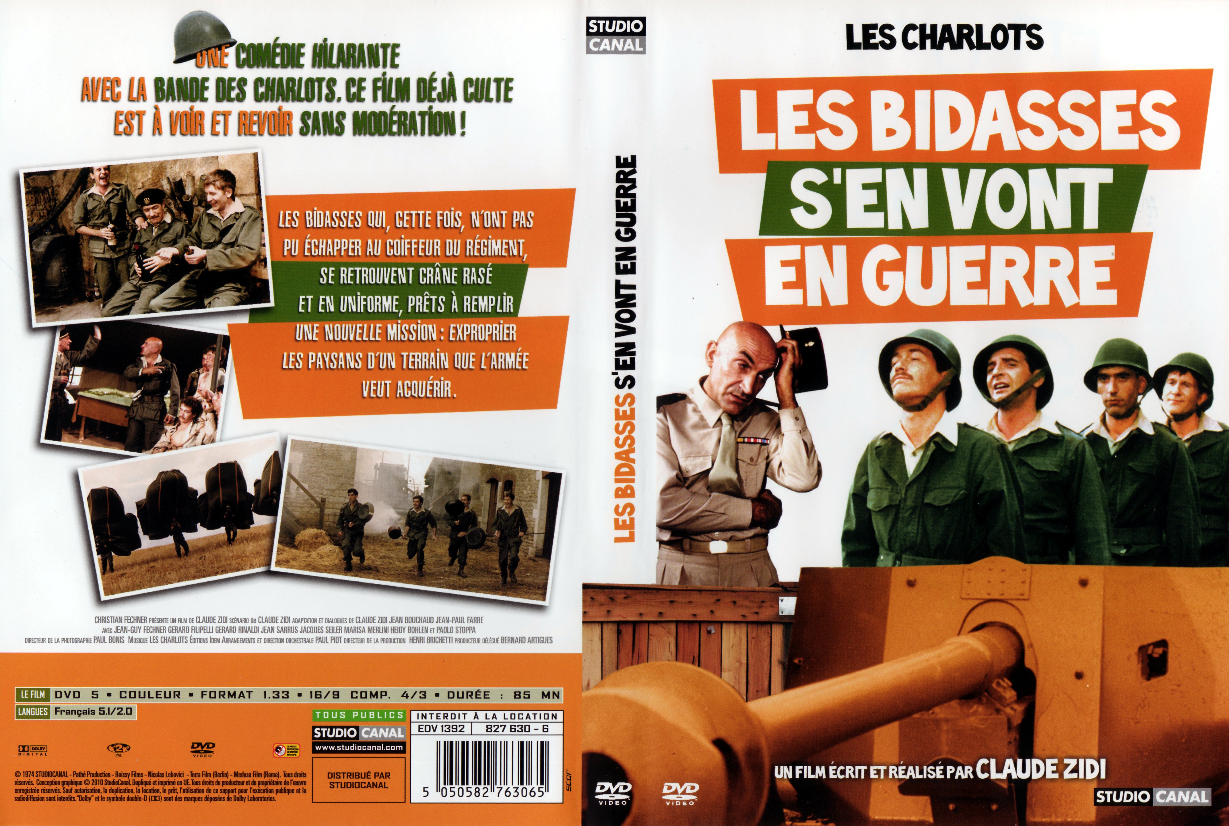 Jaquette DVD Les bidasses s