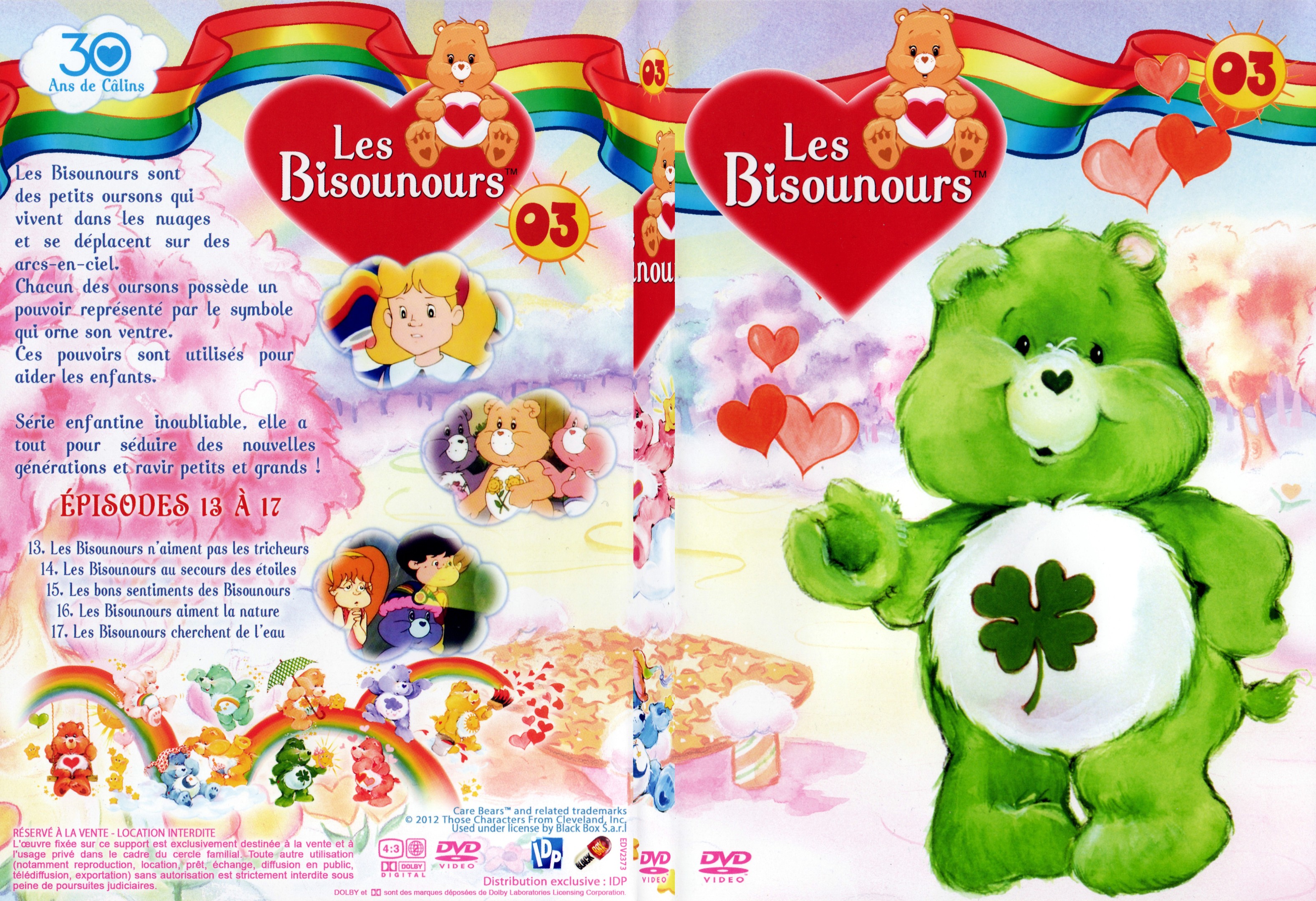 Jaquette DVD Les bisounours DVD 3 - Episodes 13  17 - SLIM