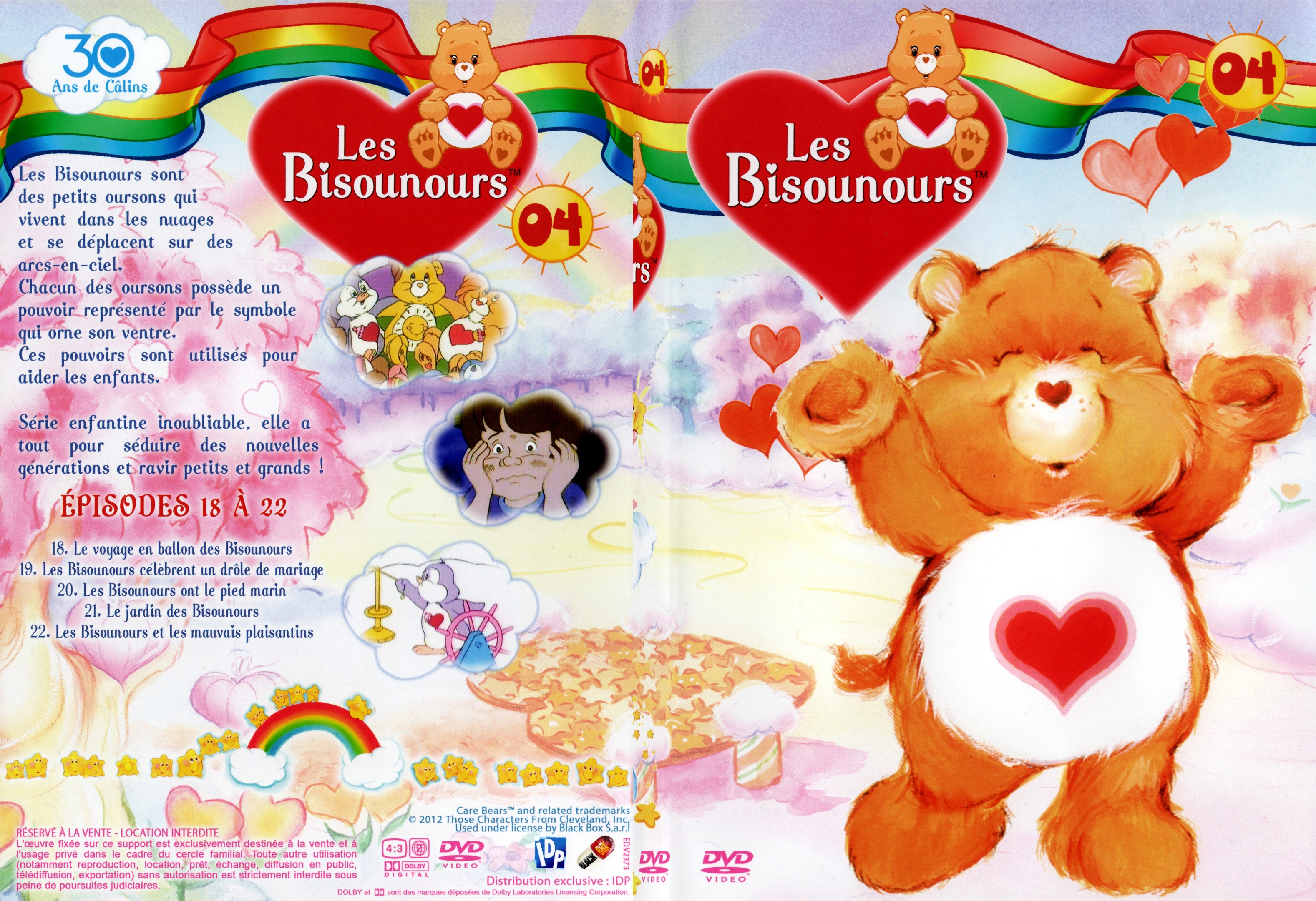 Jaquette DVD Les bisounours DVD 4 - Episodes 18  22 - SLIM