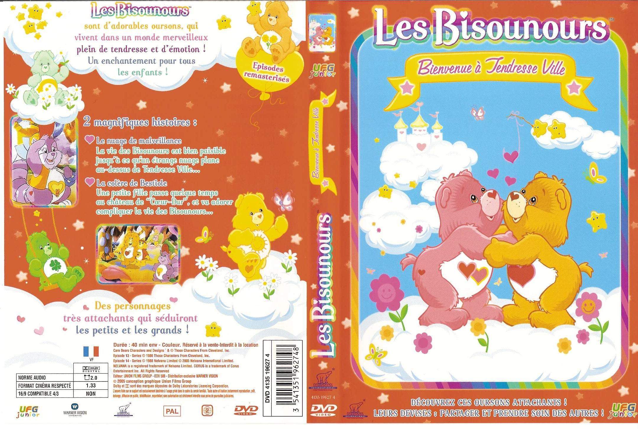 Jaquette DVD Les bisounours bienvenue a tendresse ville