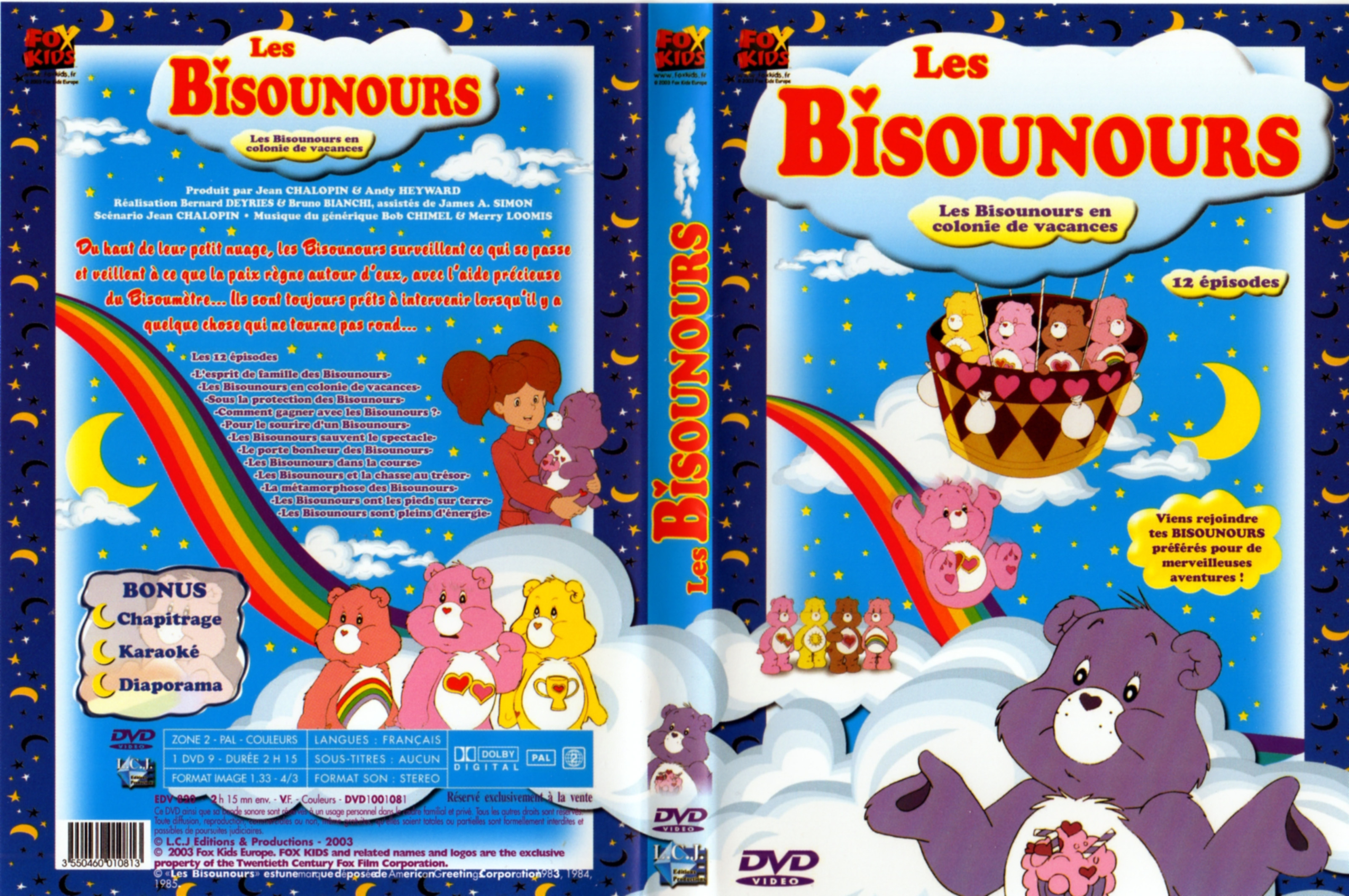 Jaquette DVD Les bisounours en colonie de vacances