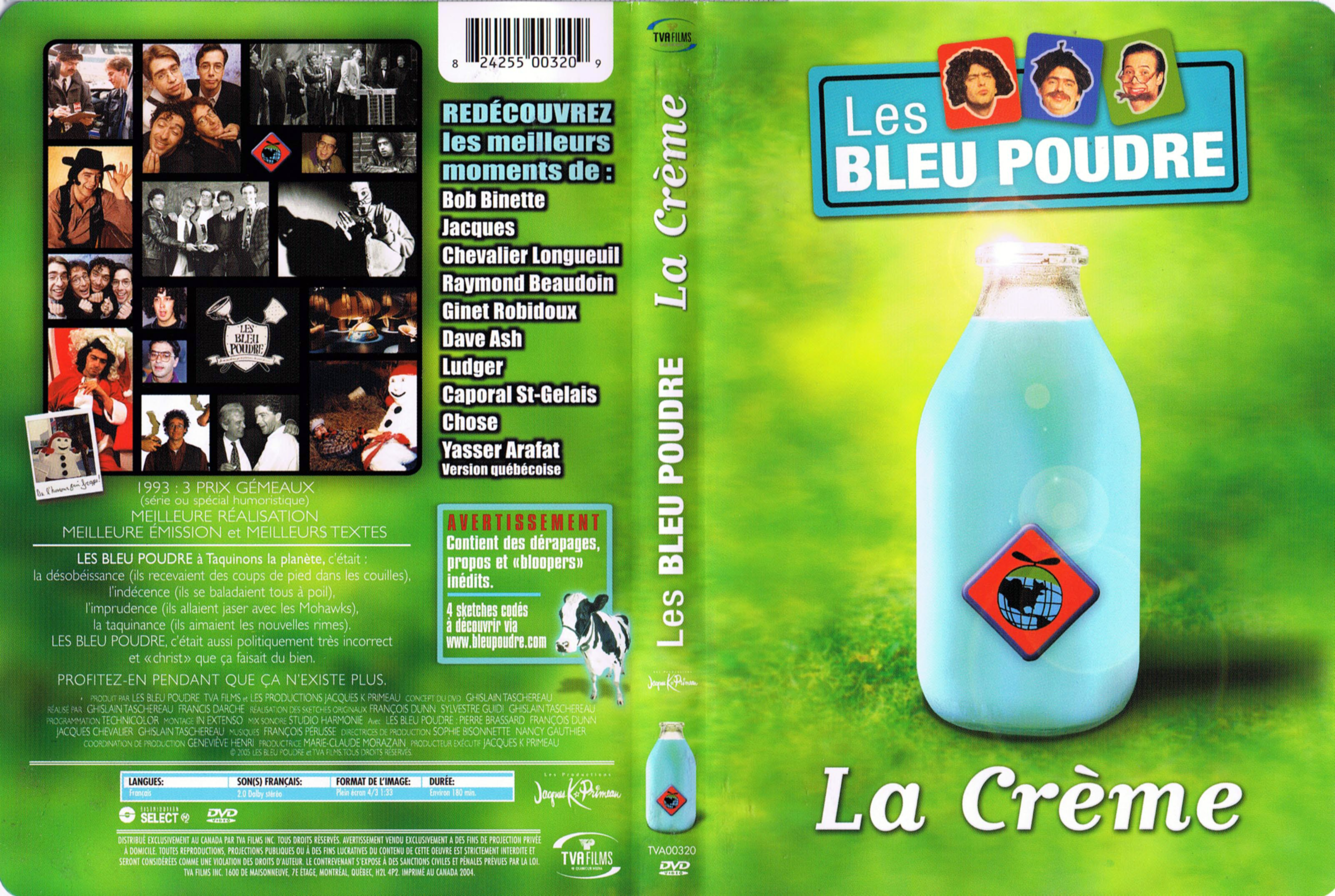 Jaquette DVD Les bleu poudre la creme (Canadienne)
