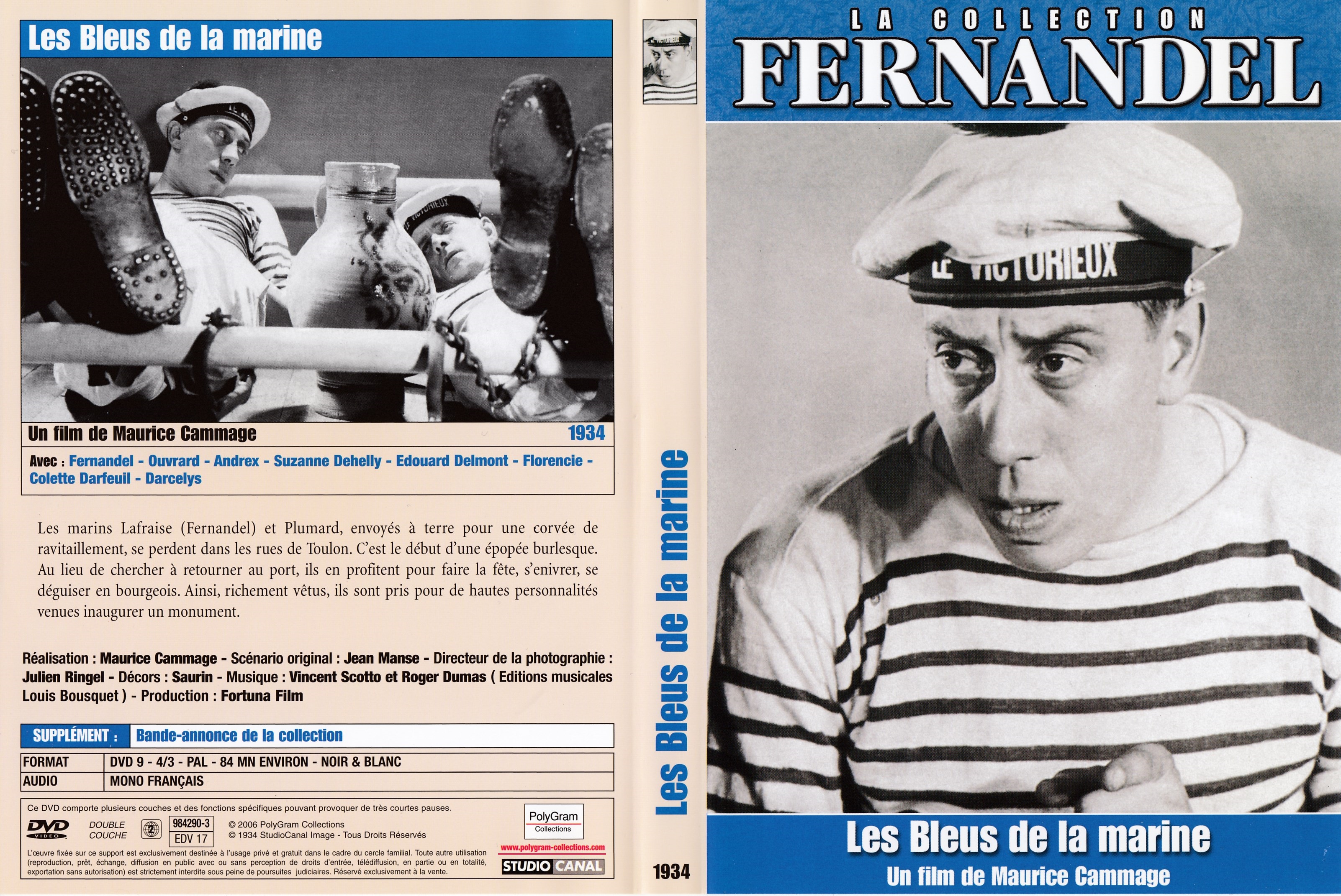 Jaquette DVD Les bleus de la marine v2