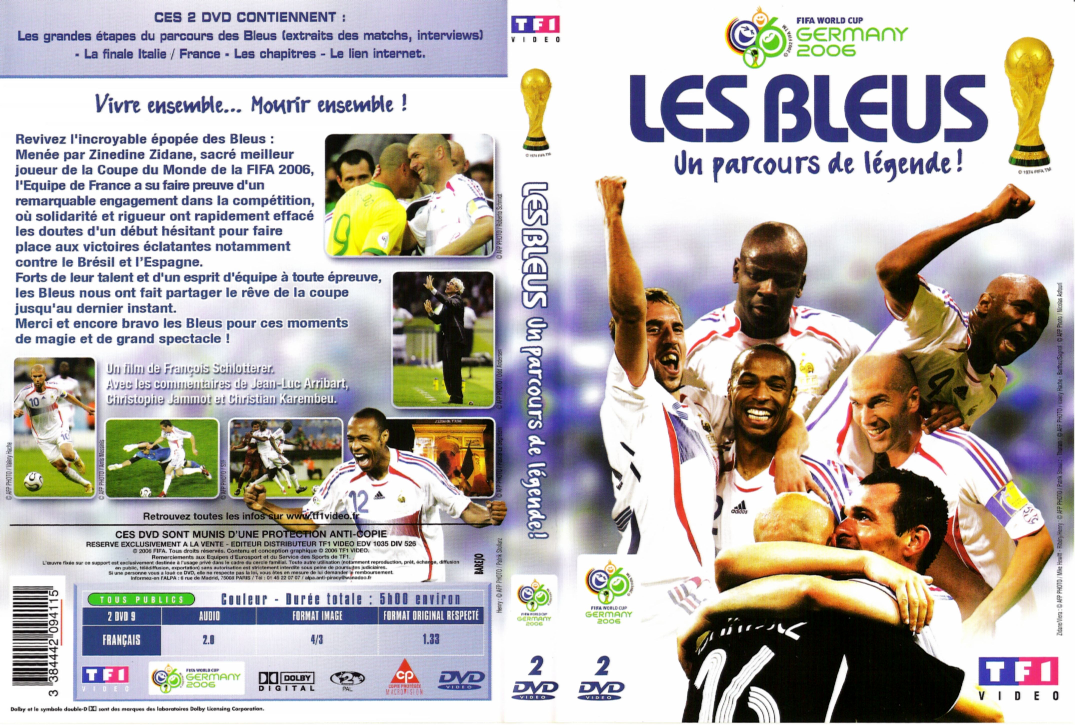 Jaquette DVD Les bleus un parcours de lgende