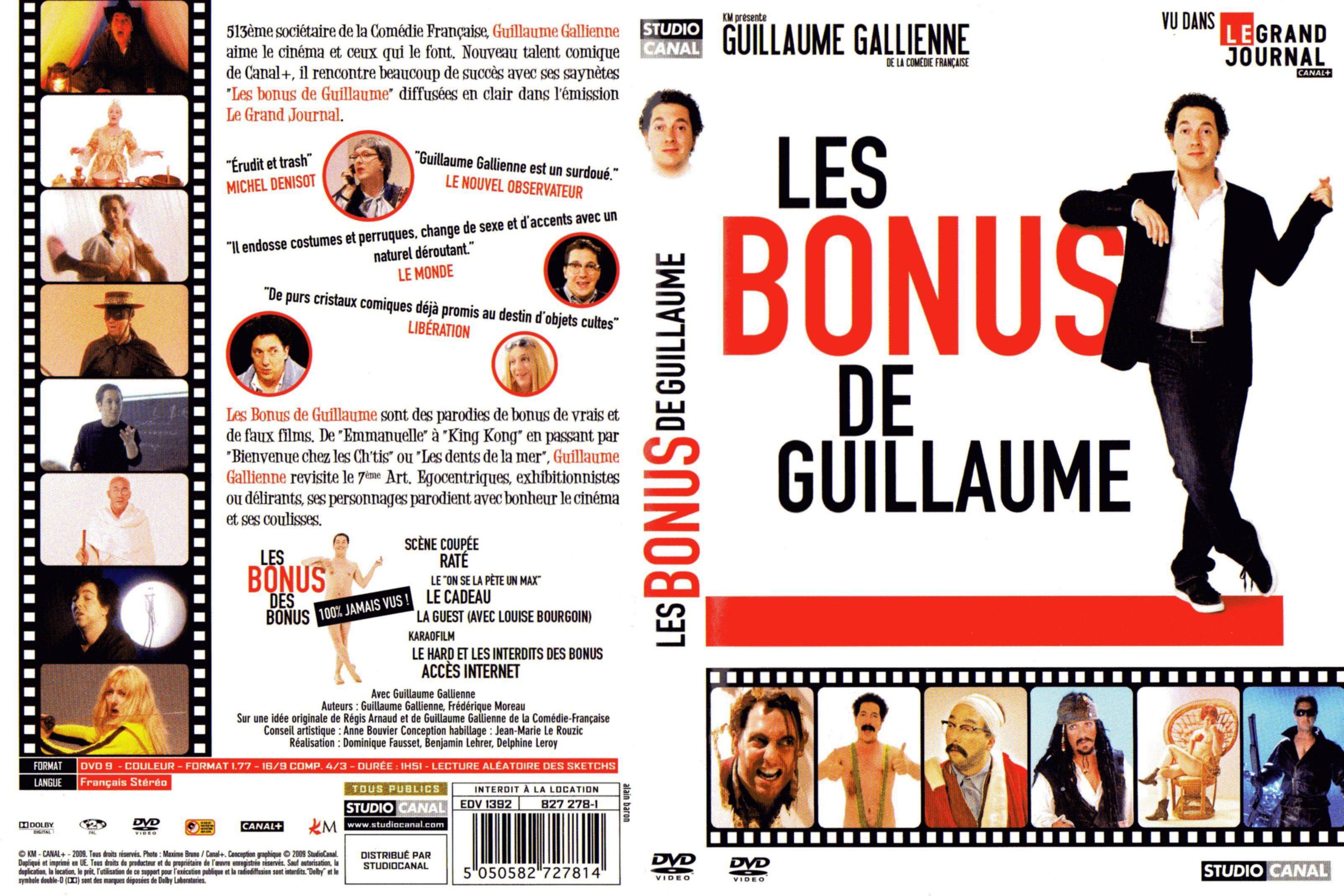 Jaquette DVD Les bonus de Guillaume