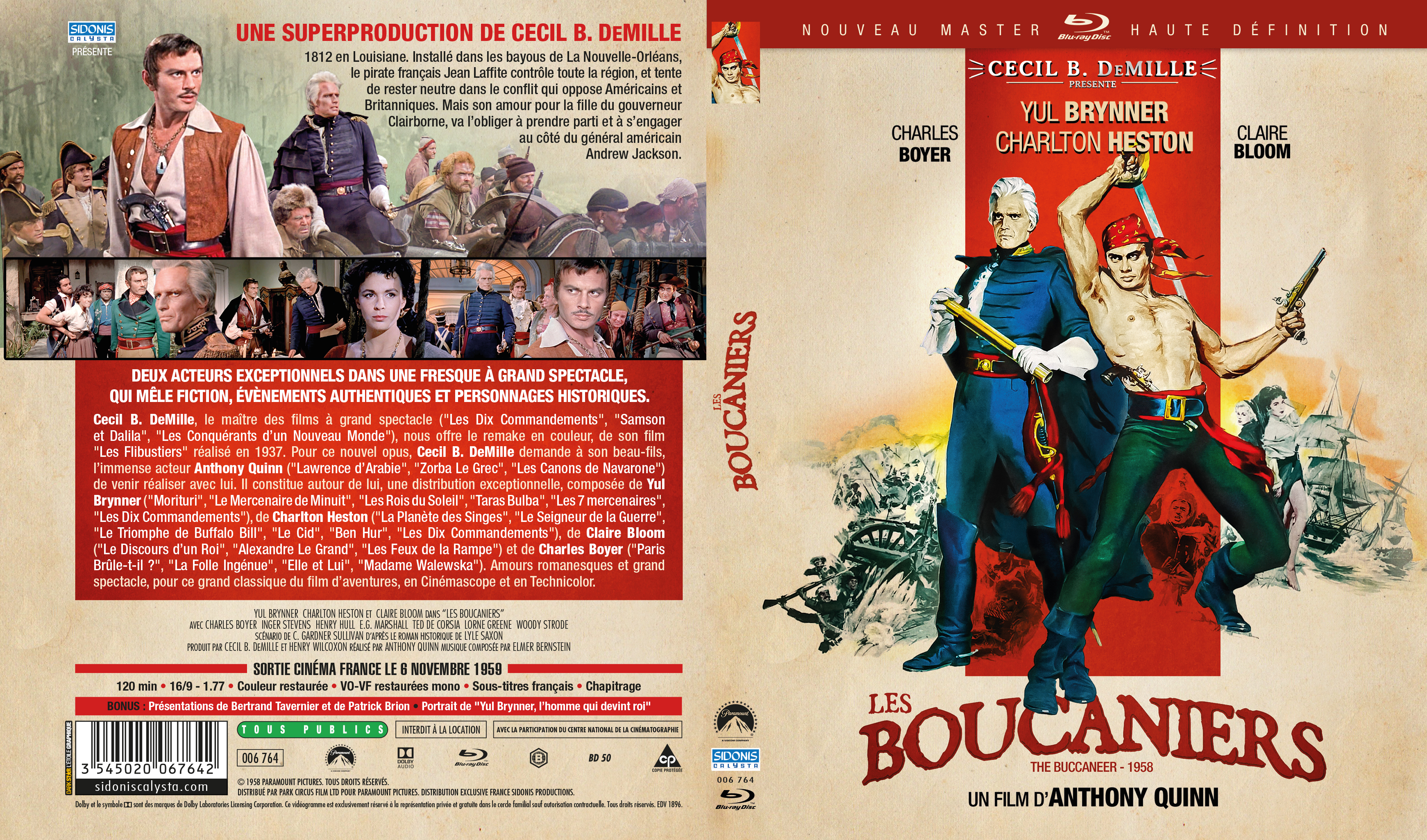 Jaquette DVD Les boucaniers (BLU-RAY)