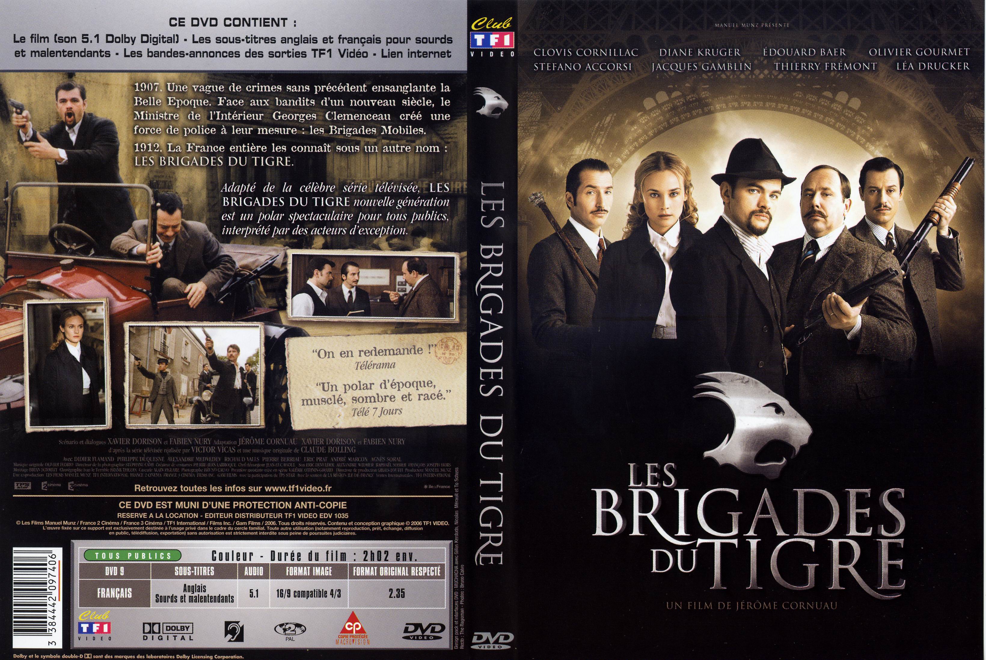 Jaquette DVD Les brigades du tigre
