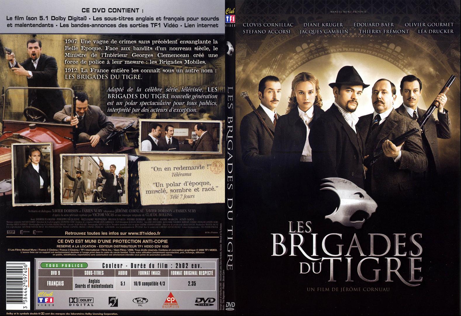 Jaquette DVD Les brigades du tigre - SLIM