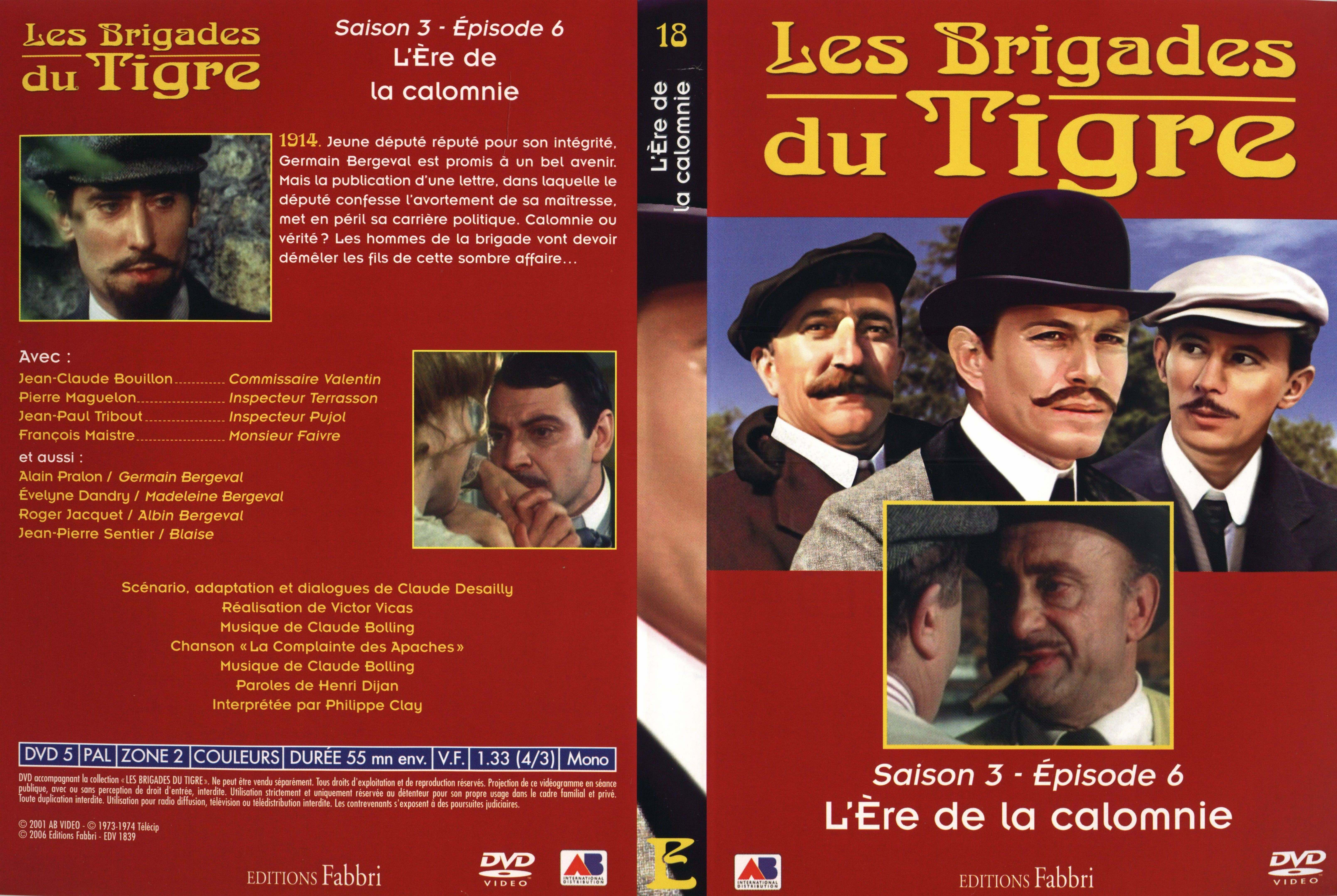 Jaquette DVD Les brigades du tigre saison 3 pisode 6