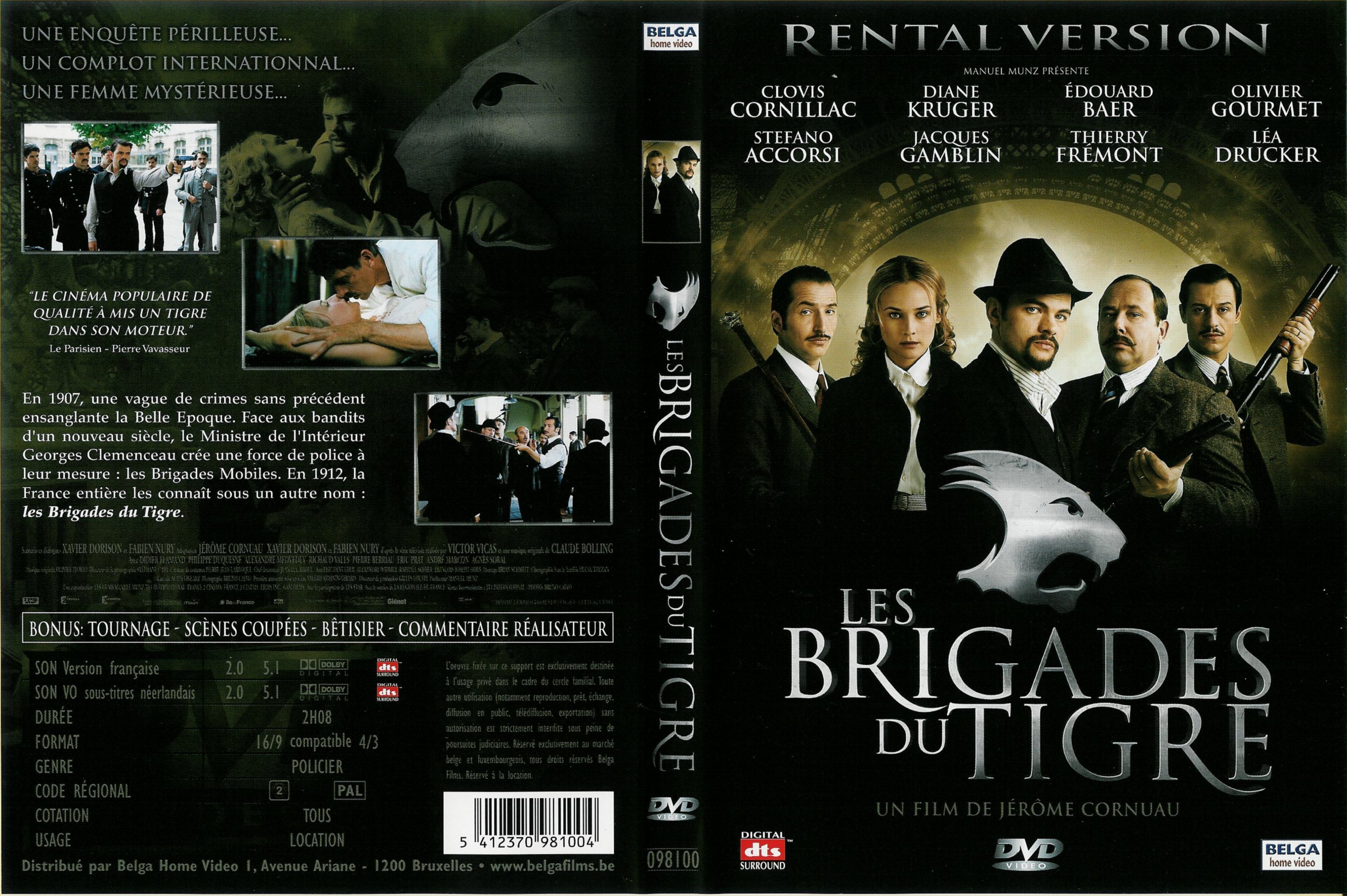 Jaquette DVD Les brigades du tigre v2
