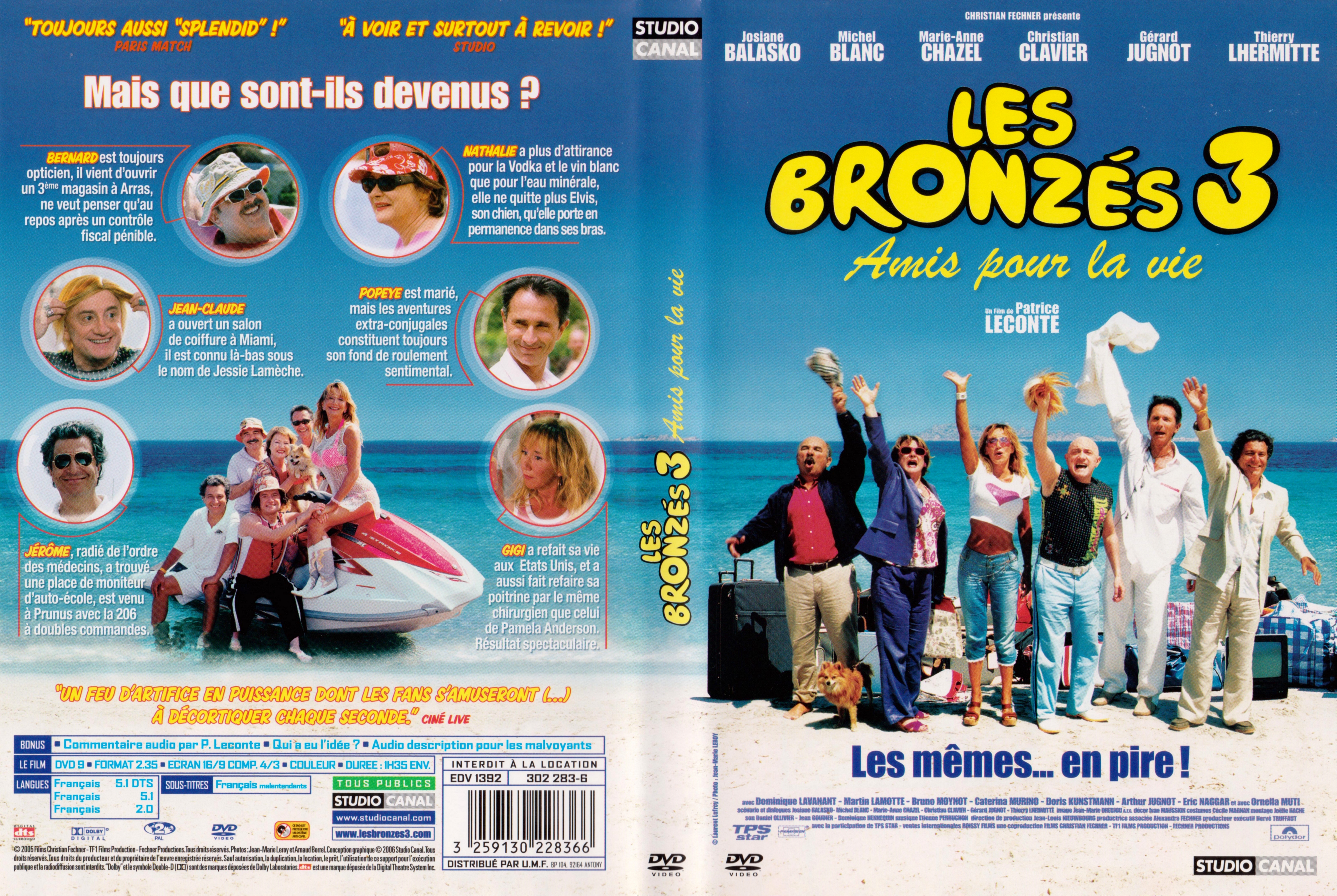 Jaquette DVD Les bronzs 3 v2