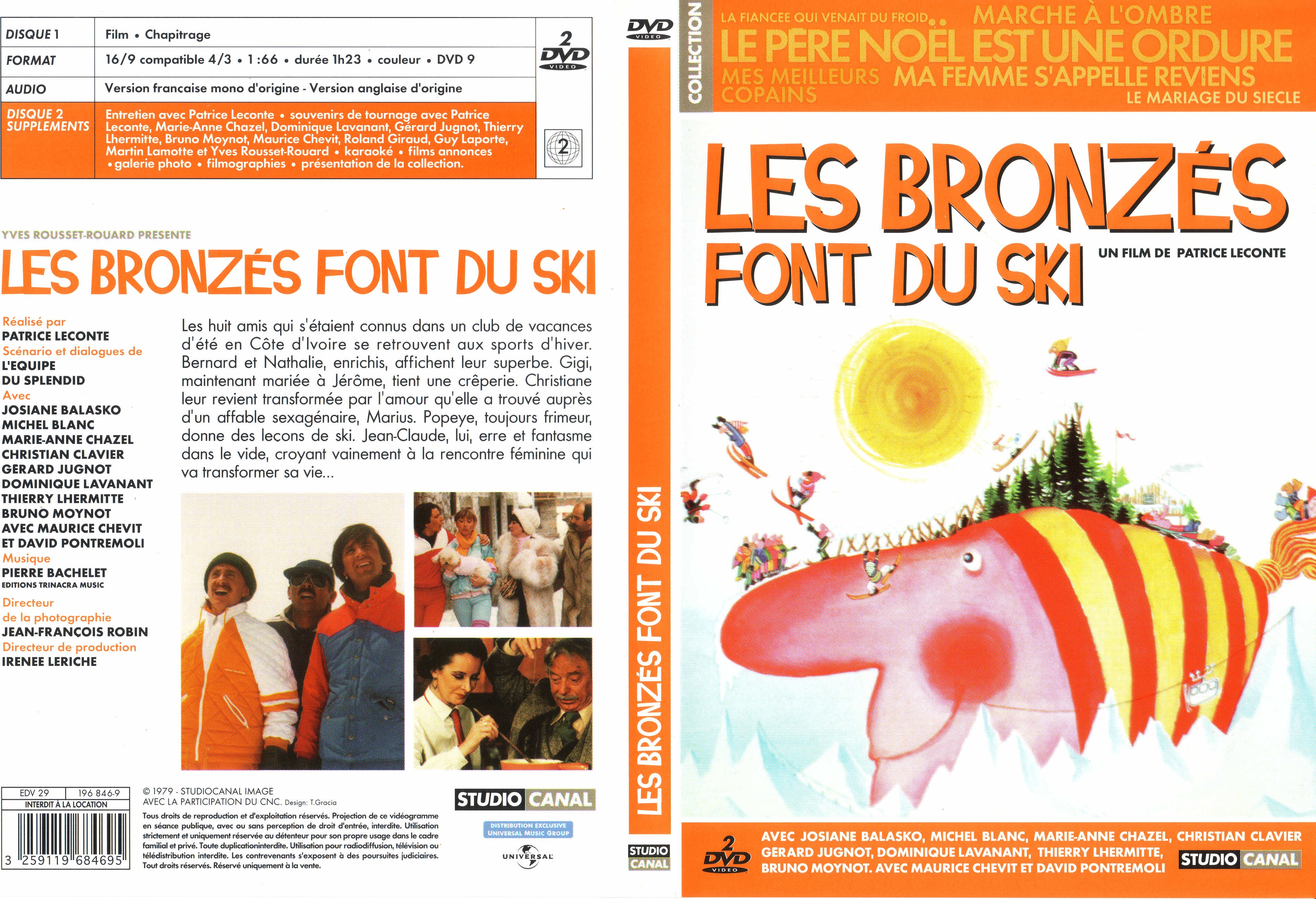 Jaquette DVD Les bronzes font du ski v2