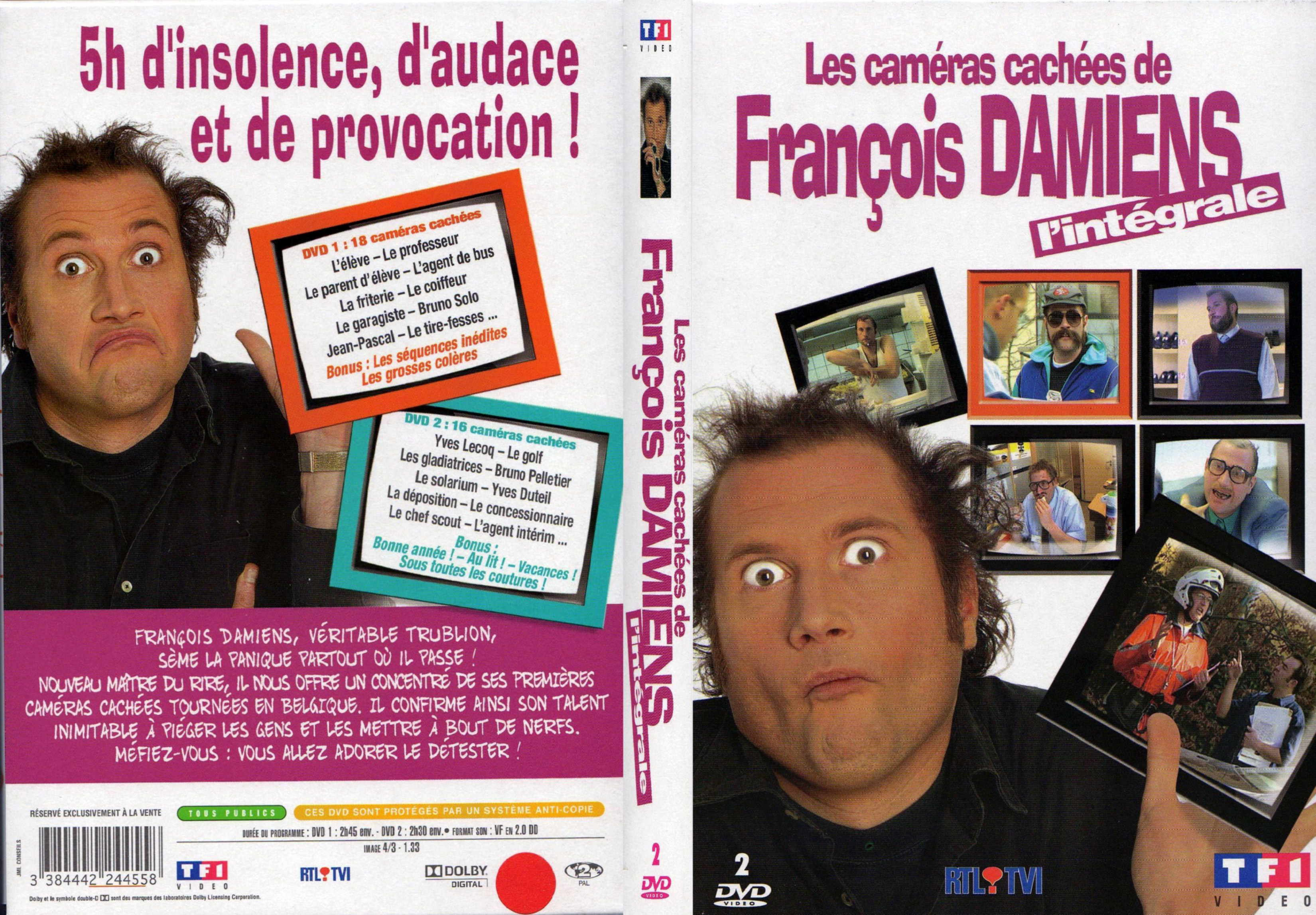 Jaquette DVD Les camras caches de Francois Damiens Intgrale