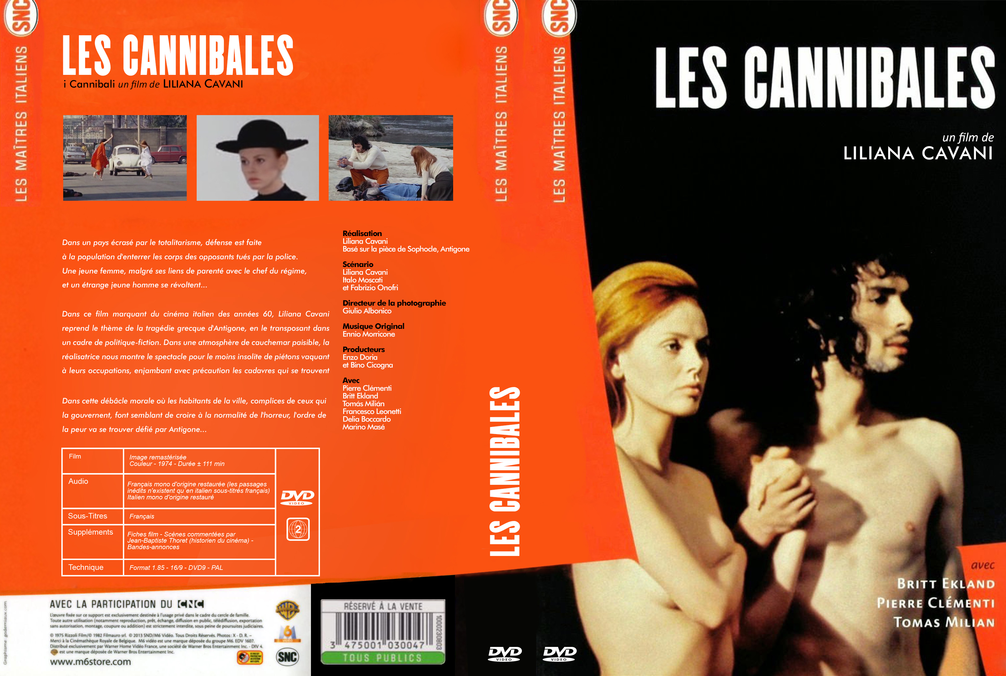 Jaquette DVD Les cannibales custom