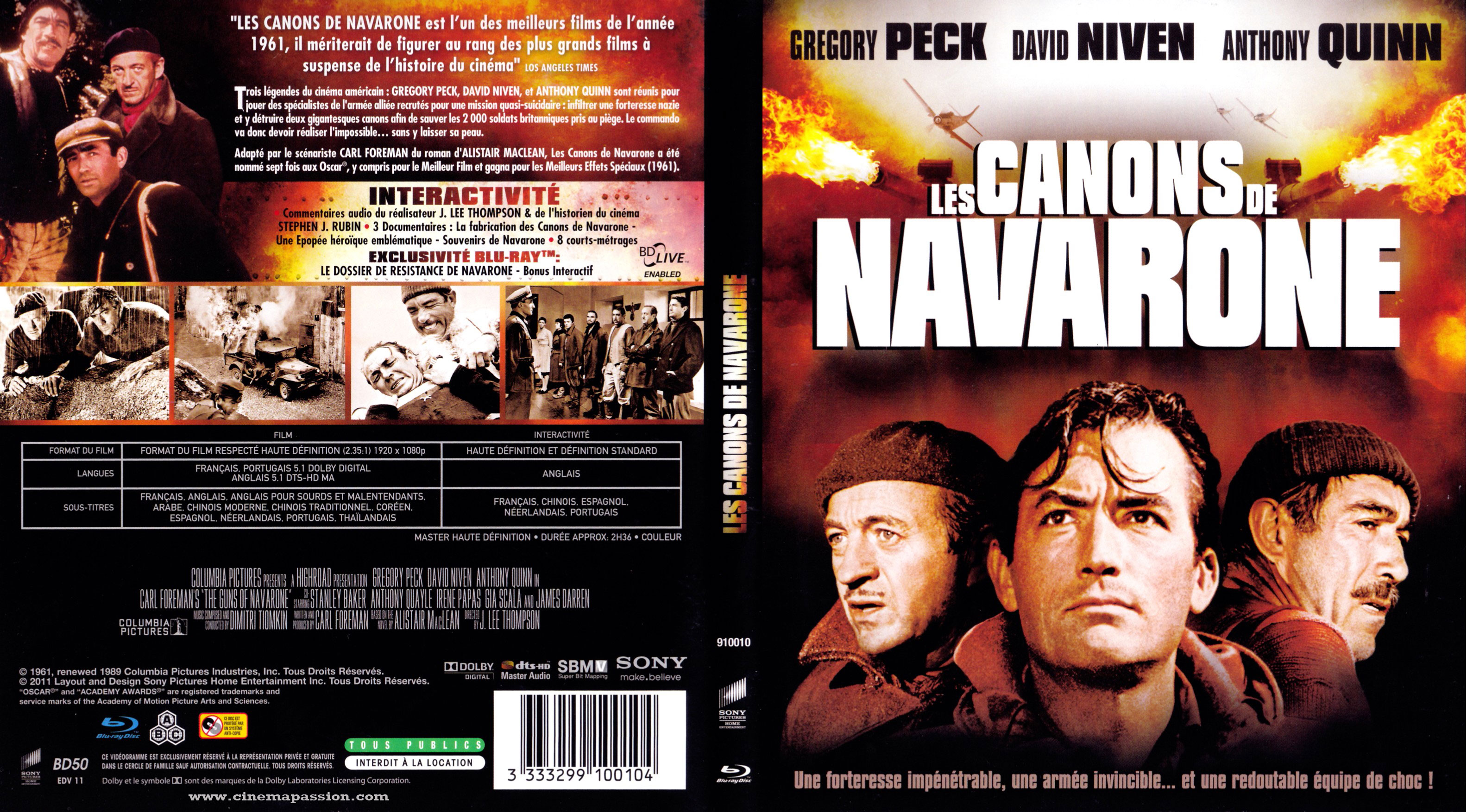 Jaquette DVD Les canons de Navarone (BLU-RAY)