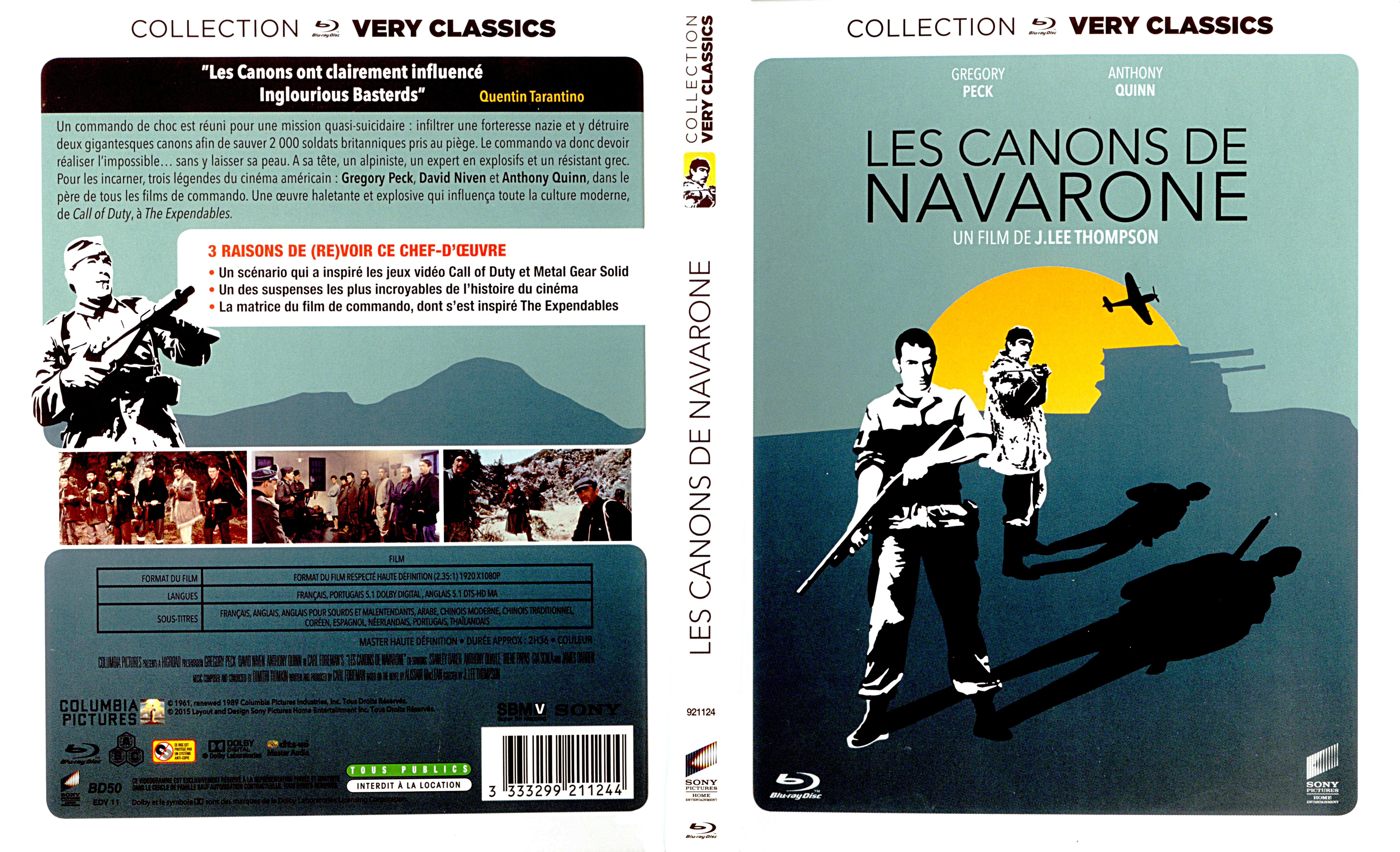 Jaquette DVD Les canons de Navarone (BLU-RAY) v2