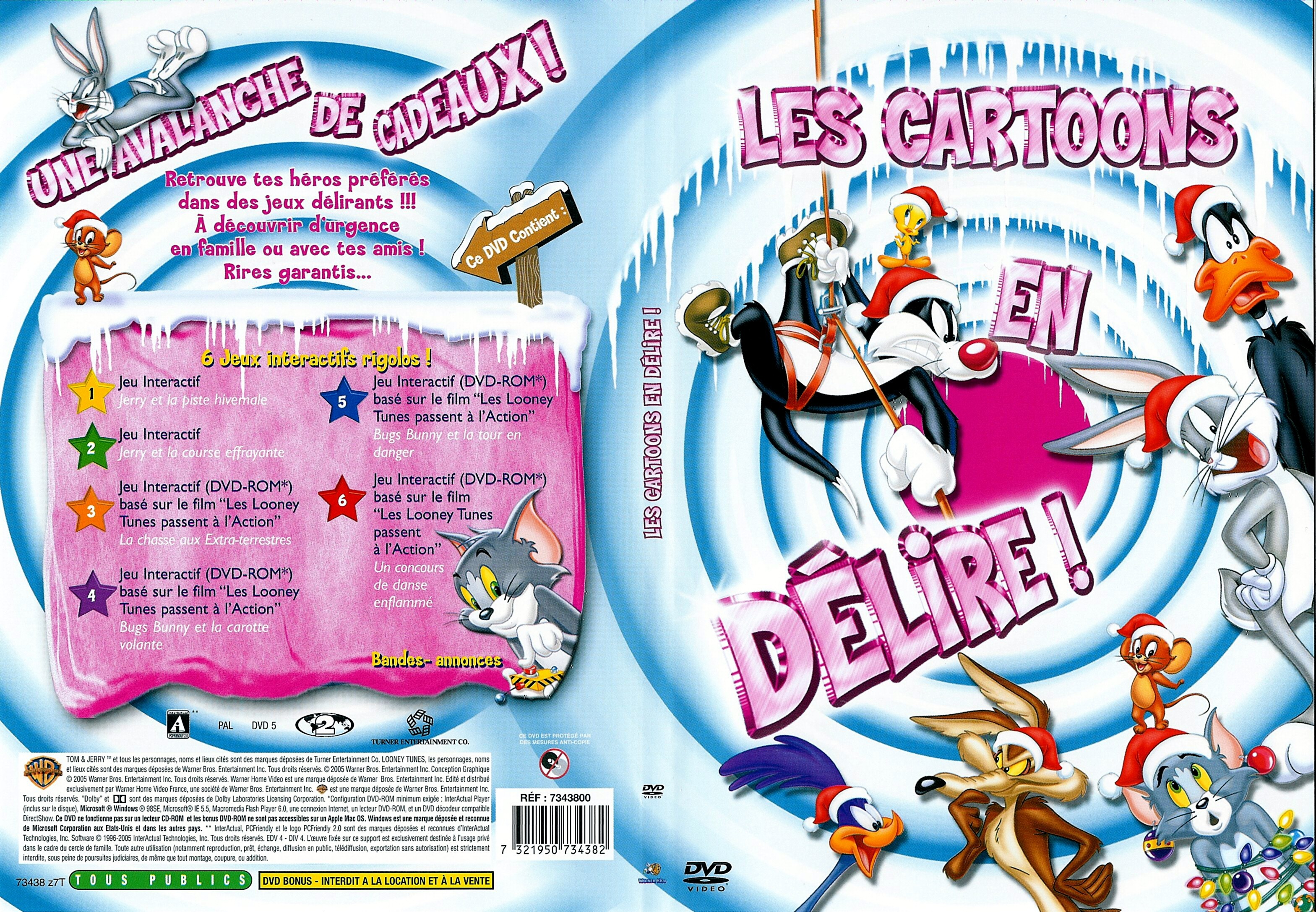 Jaquette DVD Les cartoons en delire