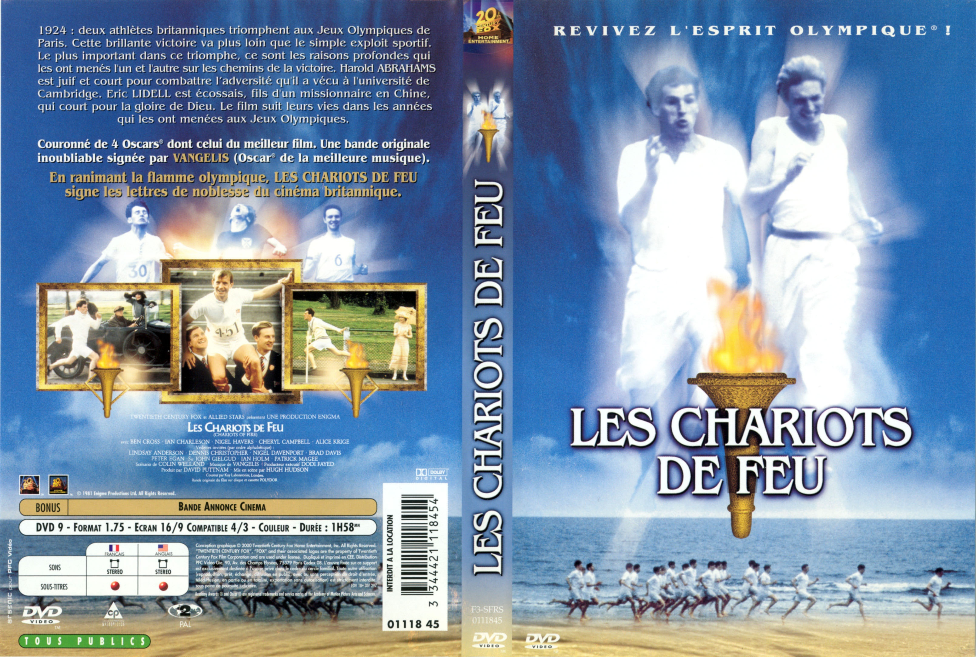 Jaquette DVD Les chariots de feu v3