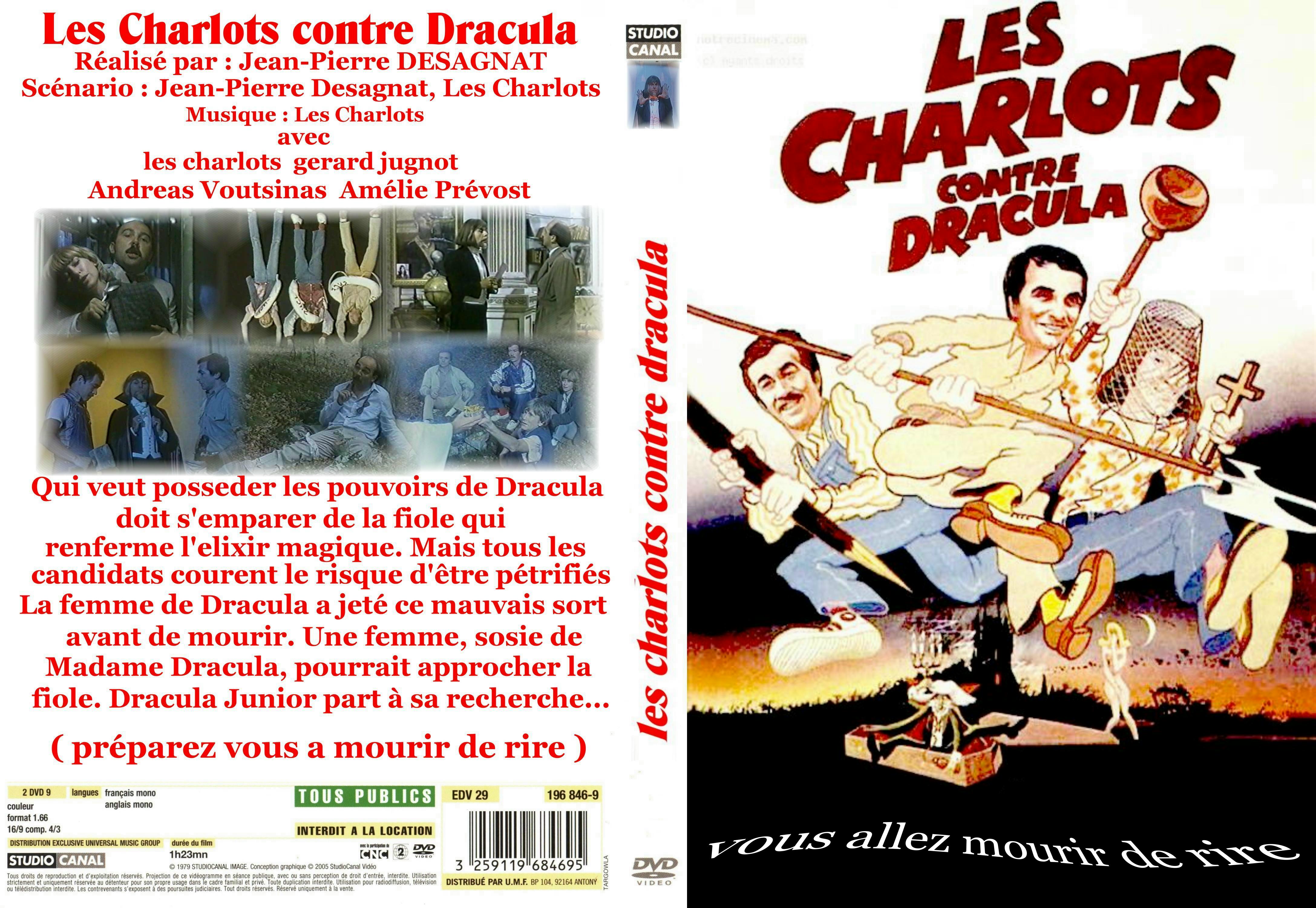 Jaquette DVD Les charlots contre dracula custom