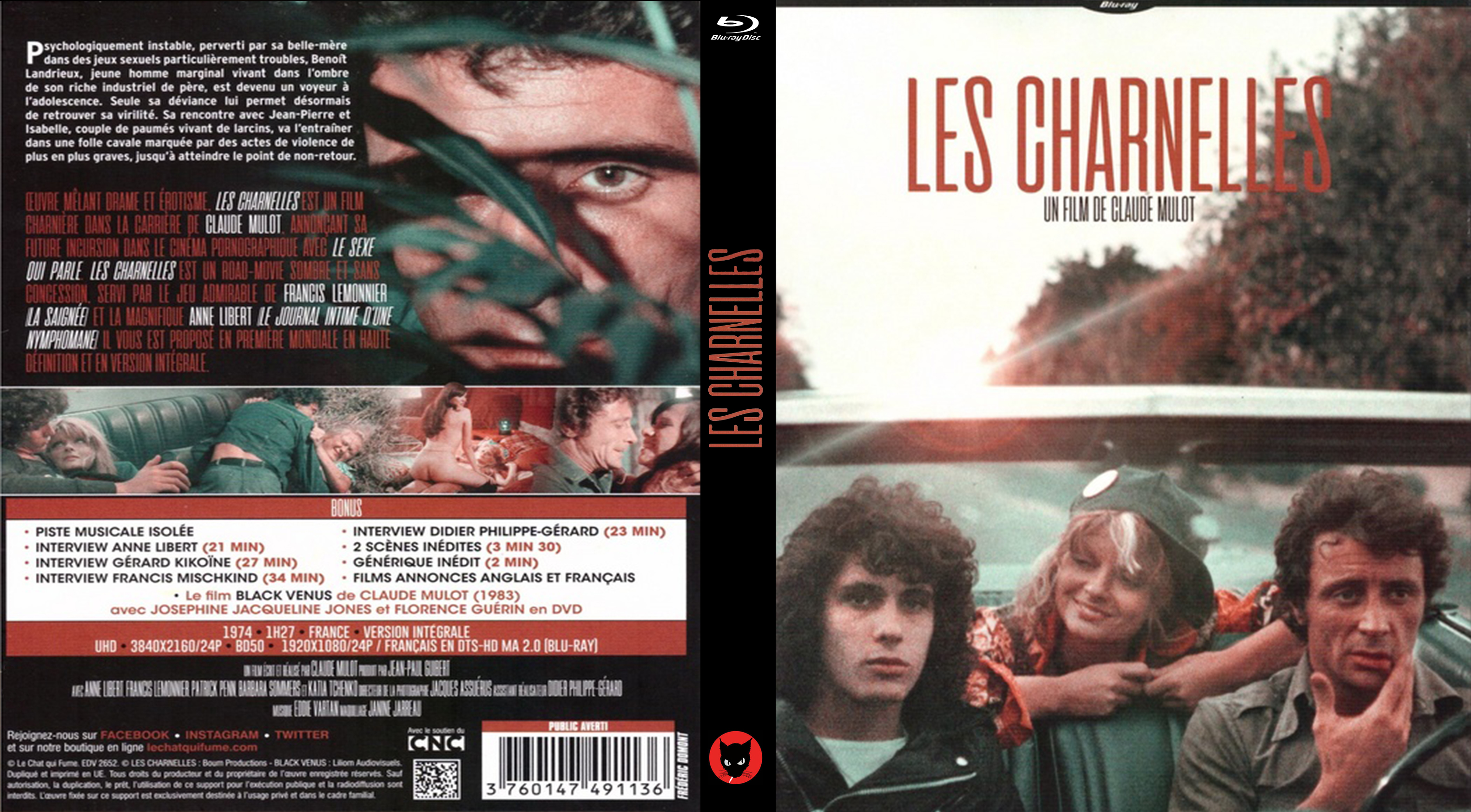 Jaquette DVD Les charnelles custom (BLU-RAY)
