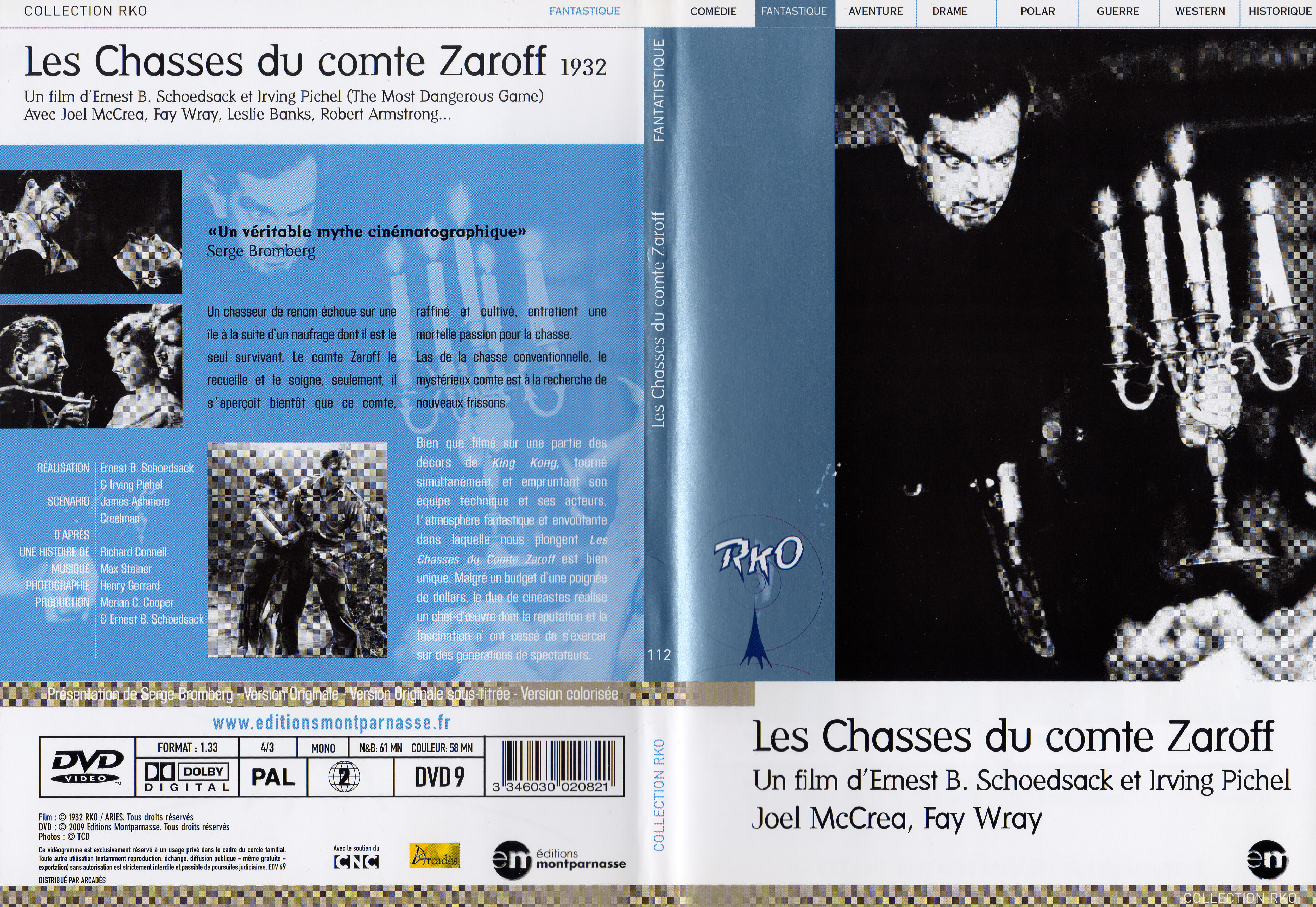 Jaquette DVD Les chasses du Comte Zaroff v2