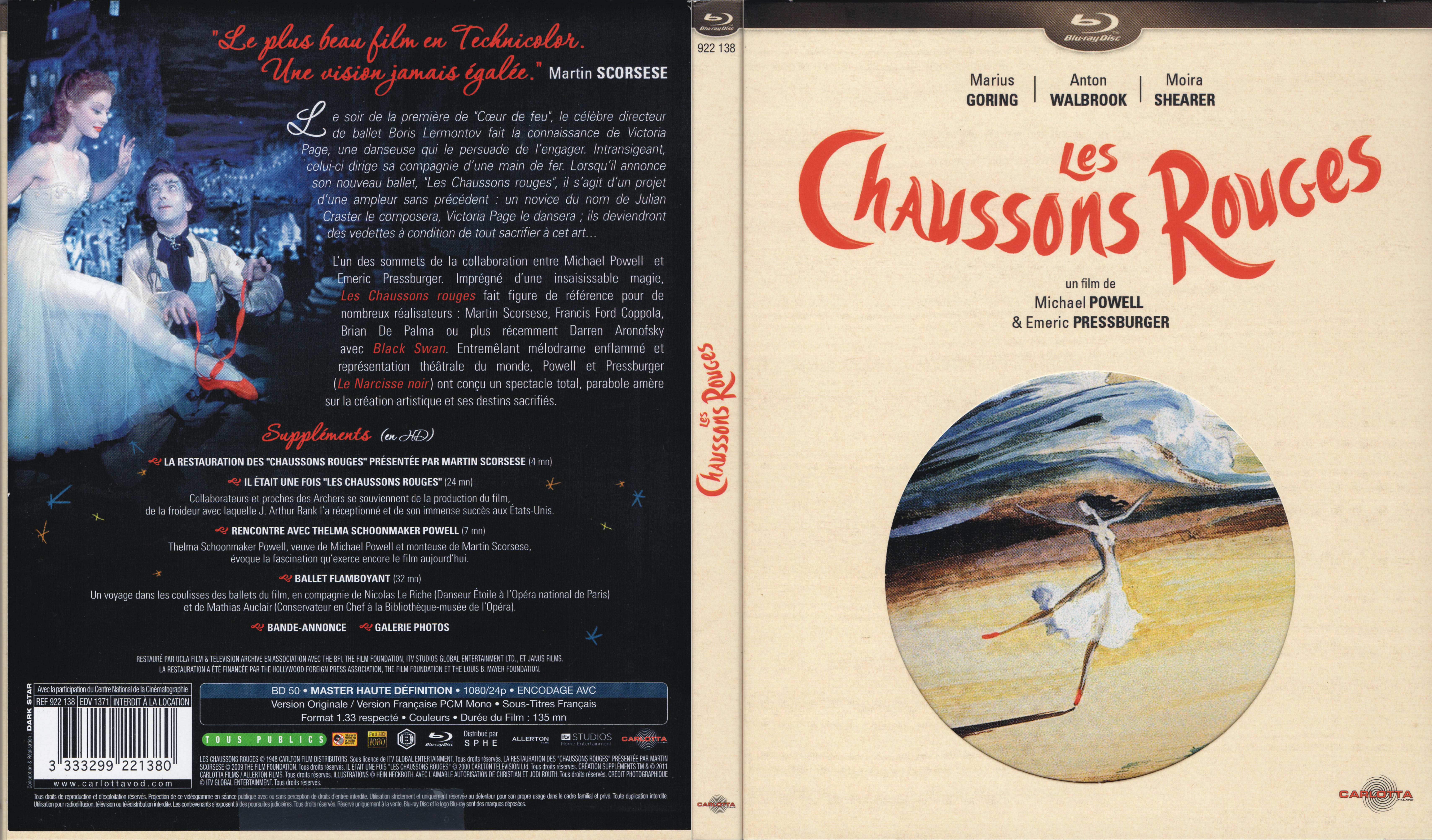 Jaquette DVD Les chaussons rouges v3