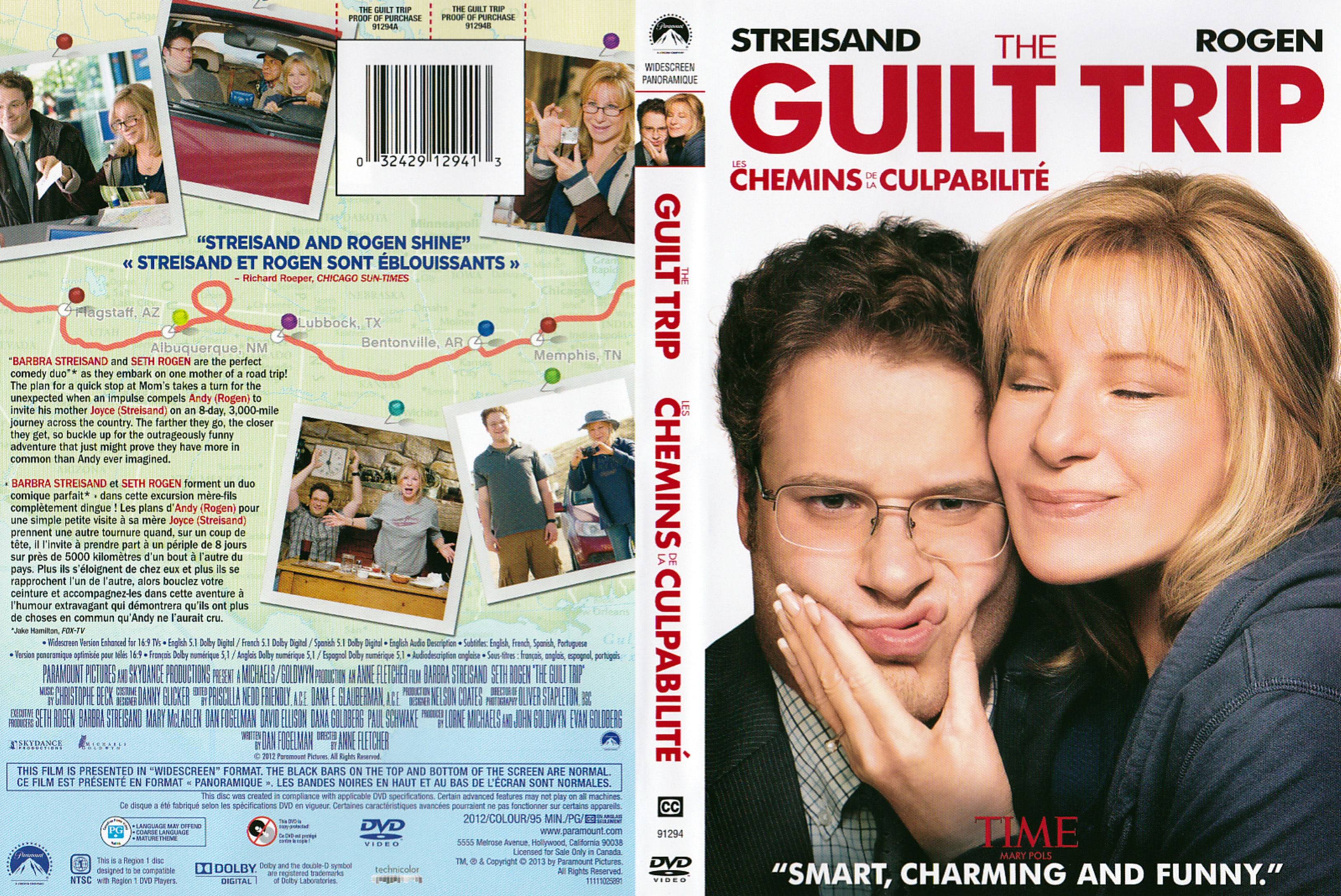 Jaquette DVD Les chemins de la culpabilit - The Guilt Trip (Canadienne)