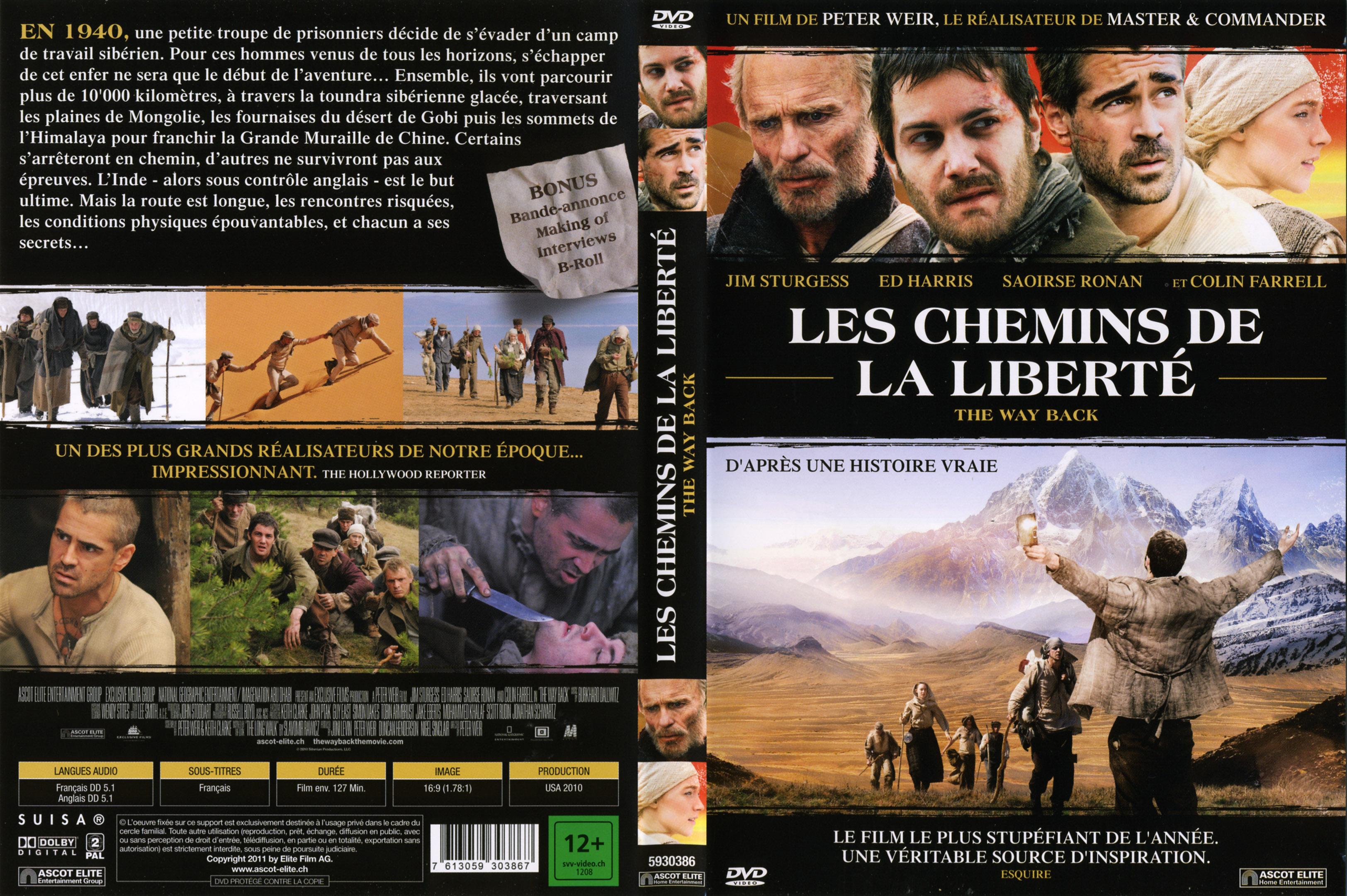 Jaquette DVD Les chemins de la libert