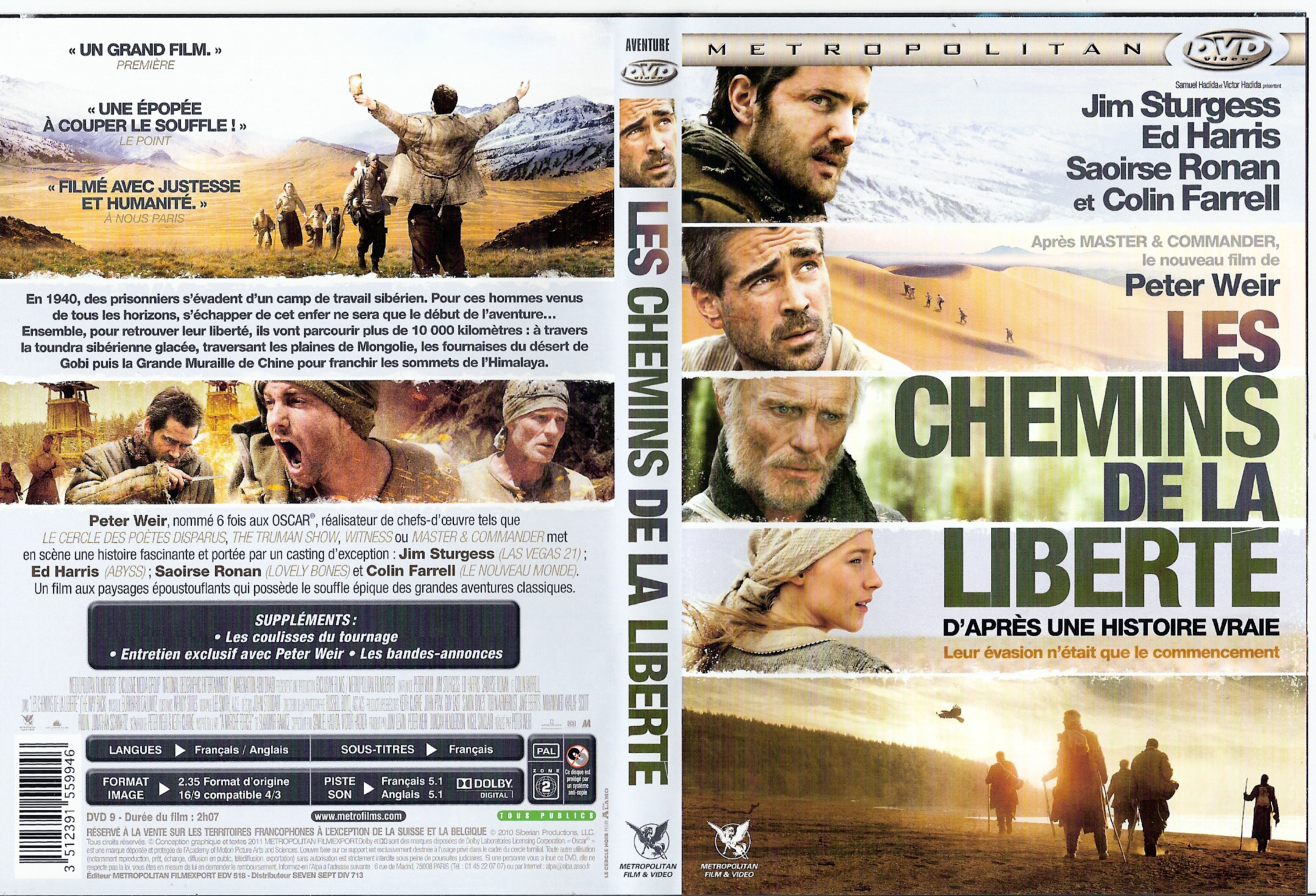 Jaquette DVD Les chemins de la libert v2