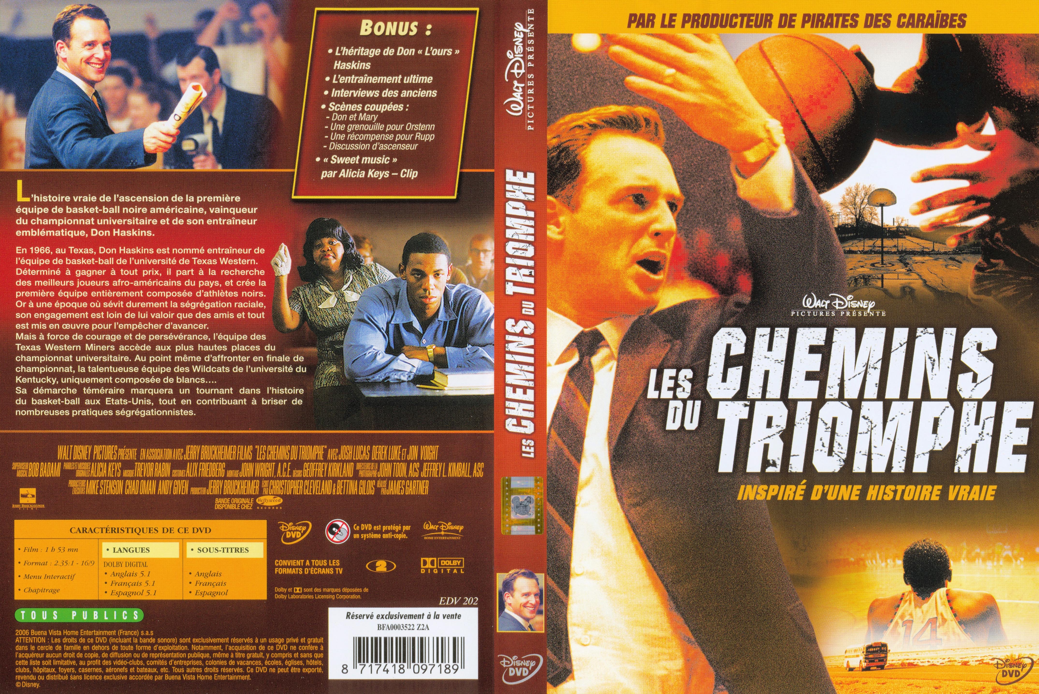 Jaquette DVD Les chemins du triomphe