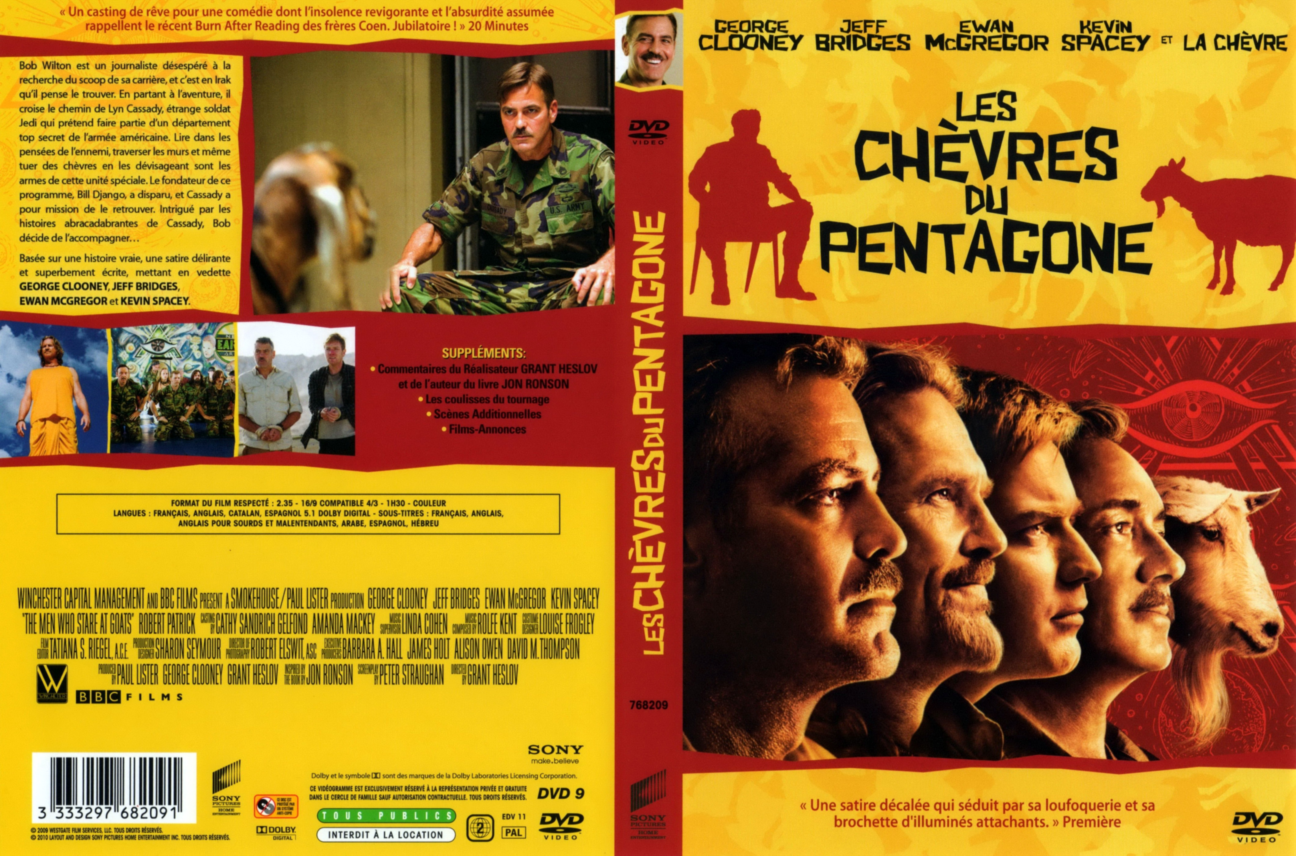 Jaquette DVD Les chvres du pentagone