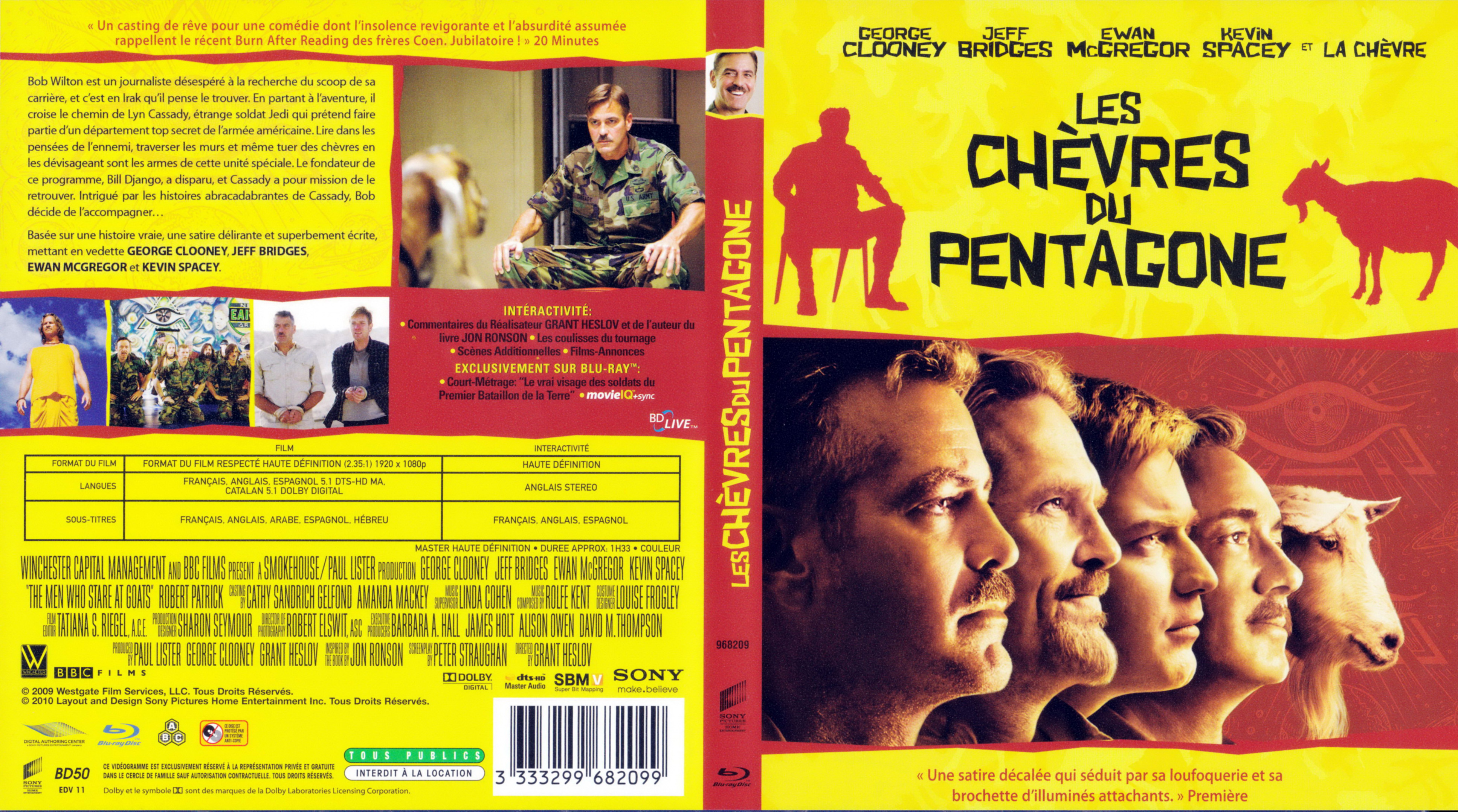 Jaquette DVD Les chevres du pentagone (BLU-RAY)