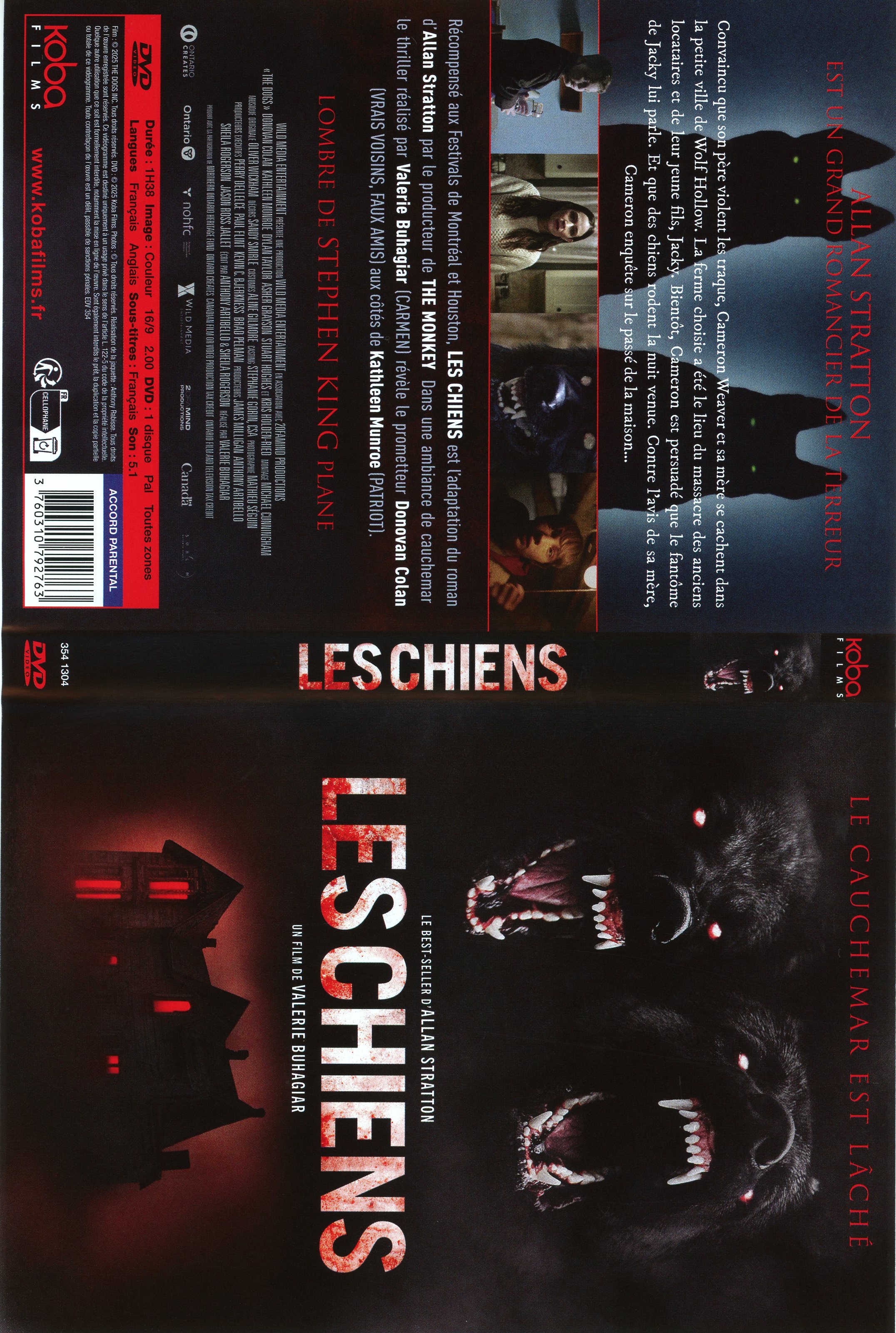 Jaquette DVD Les chiens (2025) 