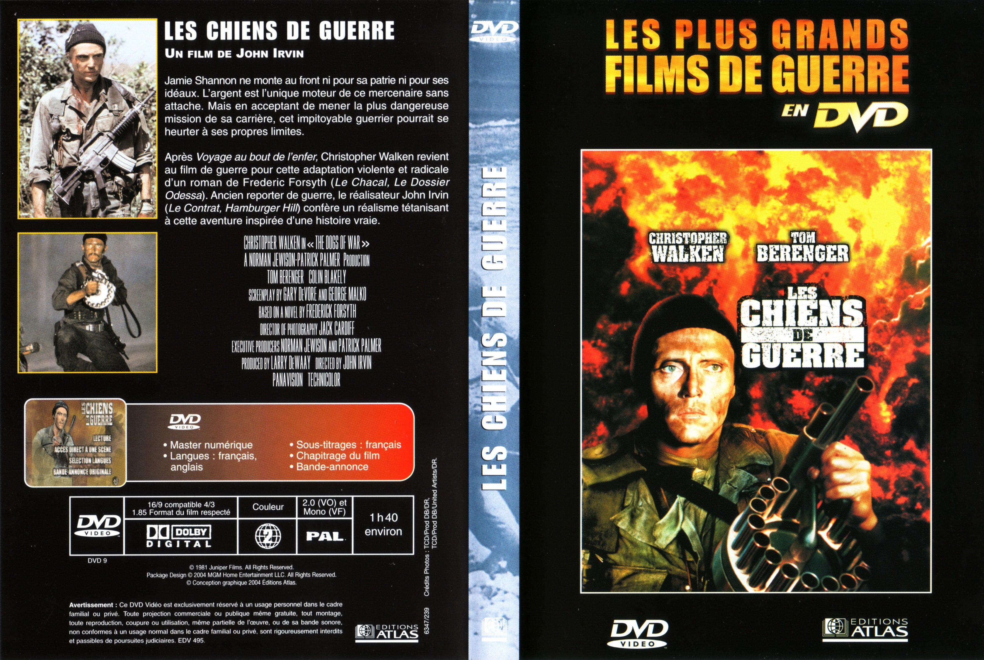 Jaquette DVD Les chiens de guerre v2