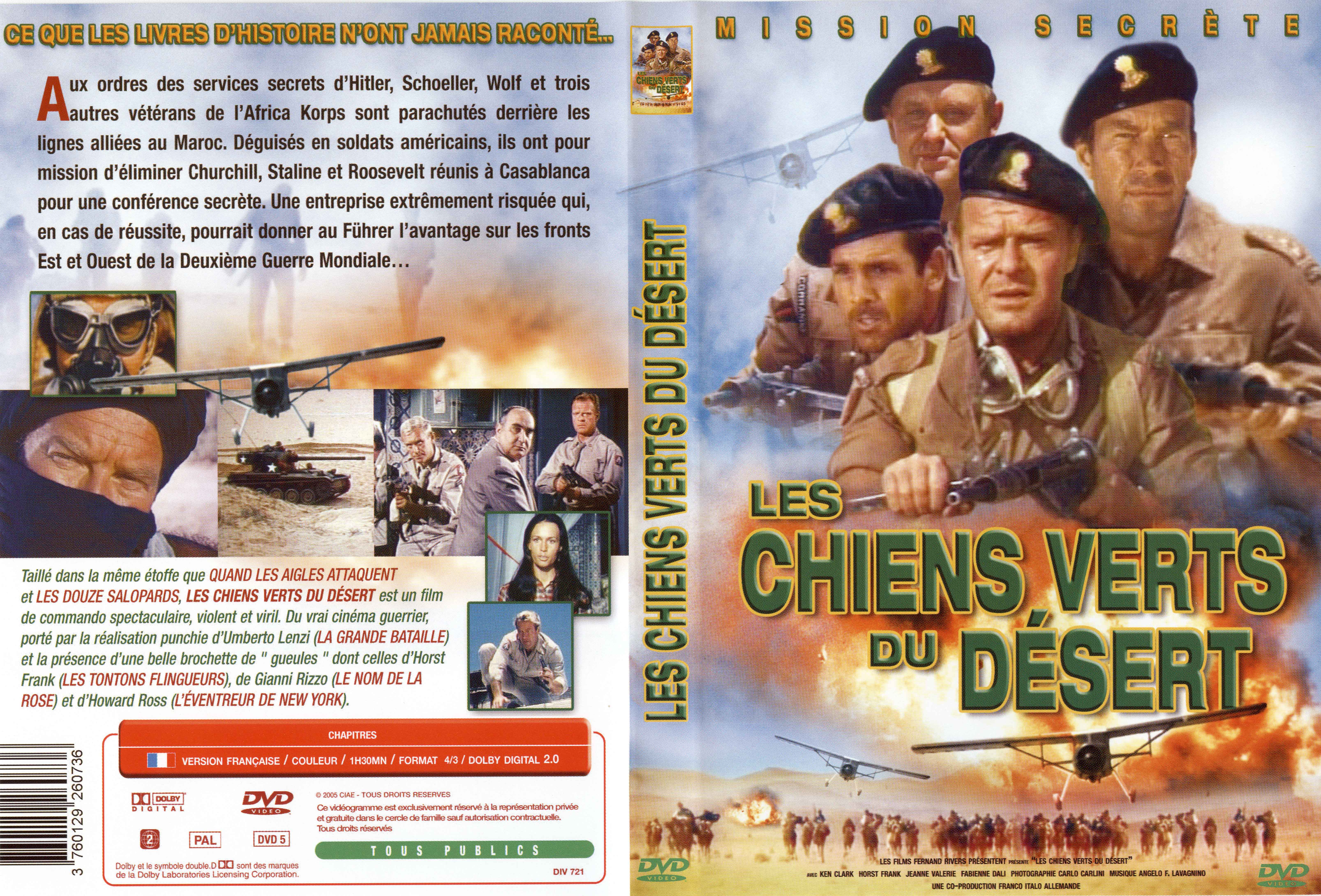 Jaquette DVD Les chiens verts du dsert