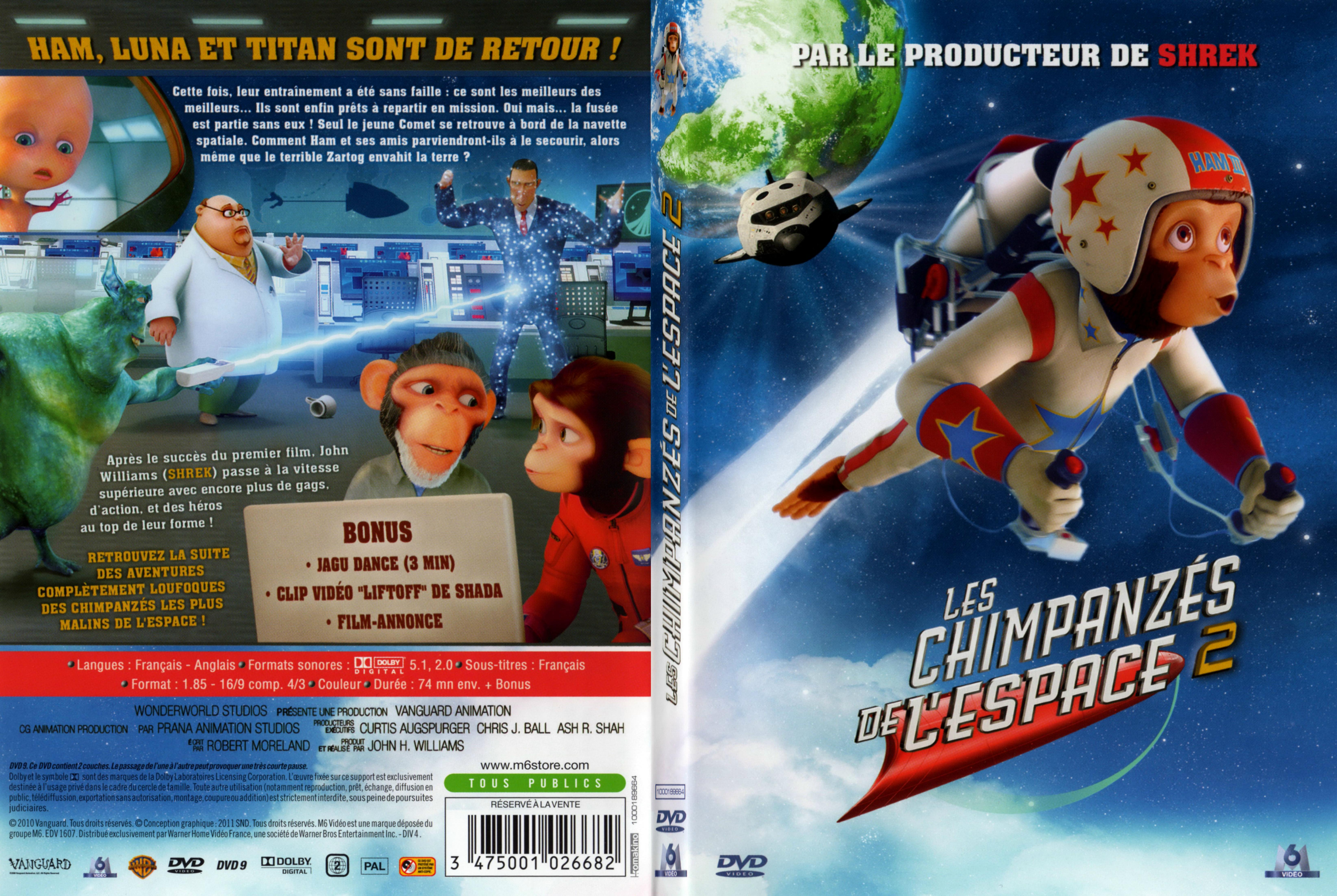 Jaquette DVD Les chimpanzes de l